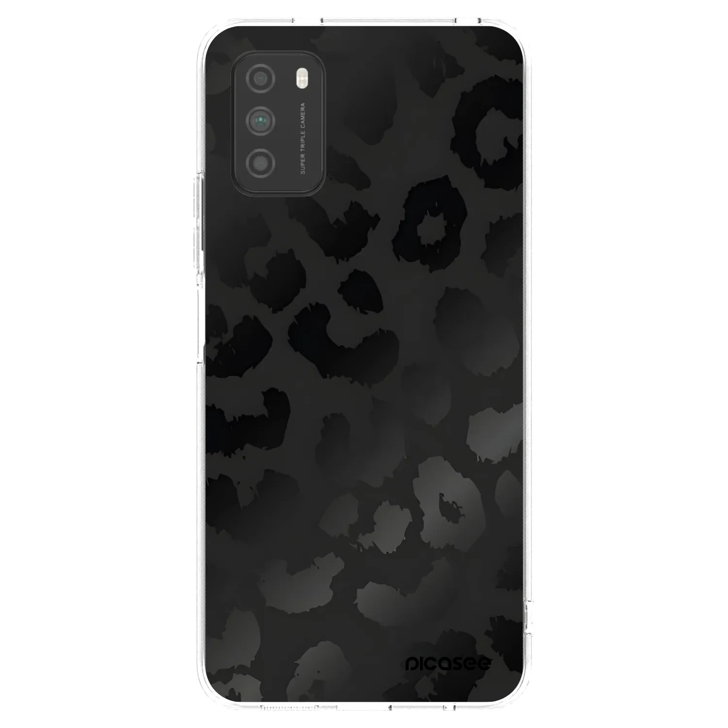 Picasee átlátszó szilikon tok az alábbi mobiltelefonokra Xiaomi Poco M3 - Midnight Leopard