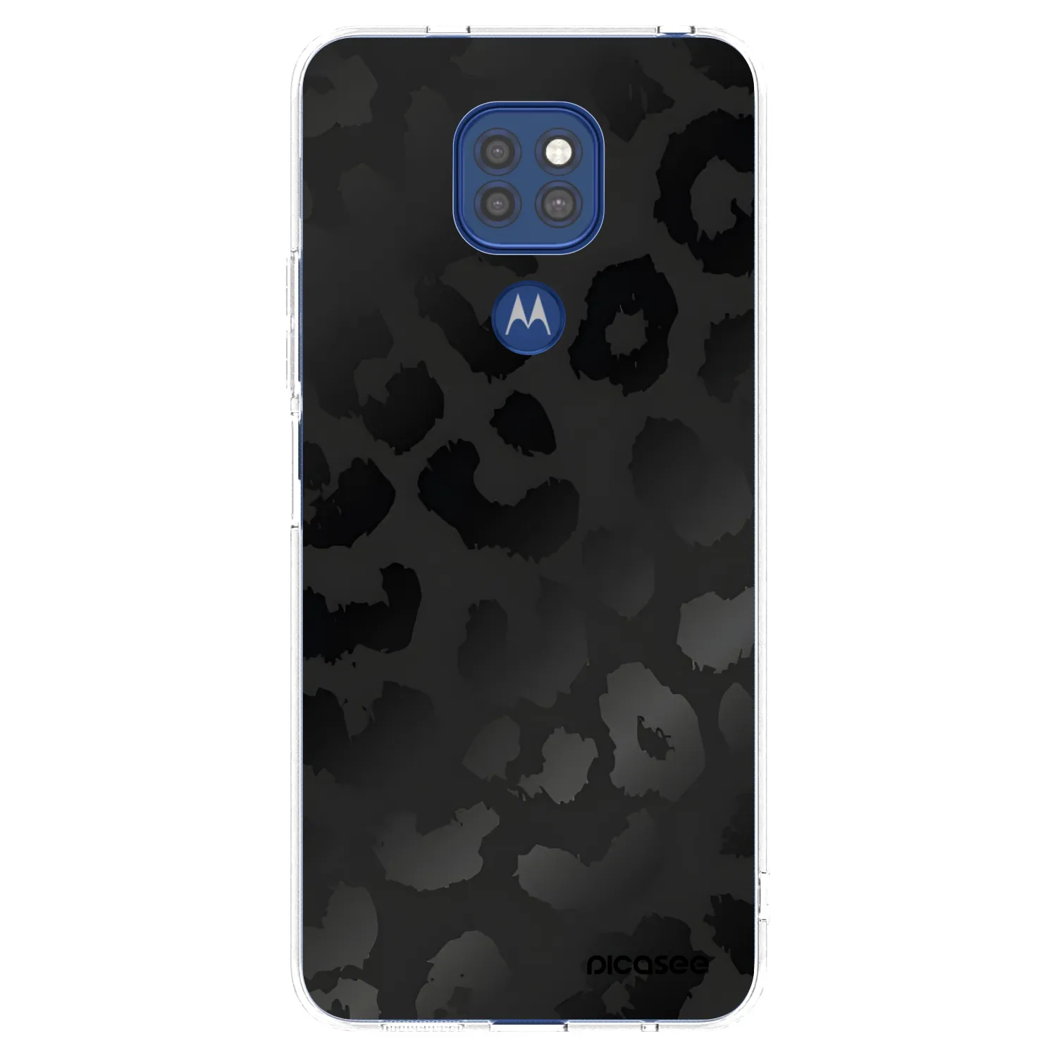Picasee átlátszó szilikon tok az alábbi mobiltelefonokra Motorola Moto G9 Play - Midnight Leopard