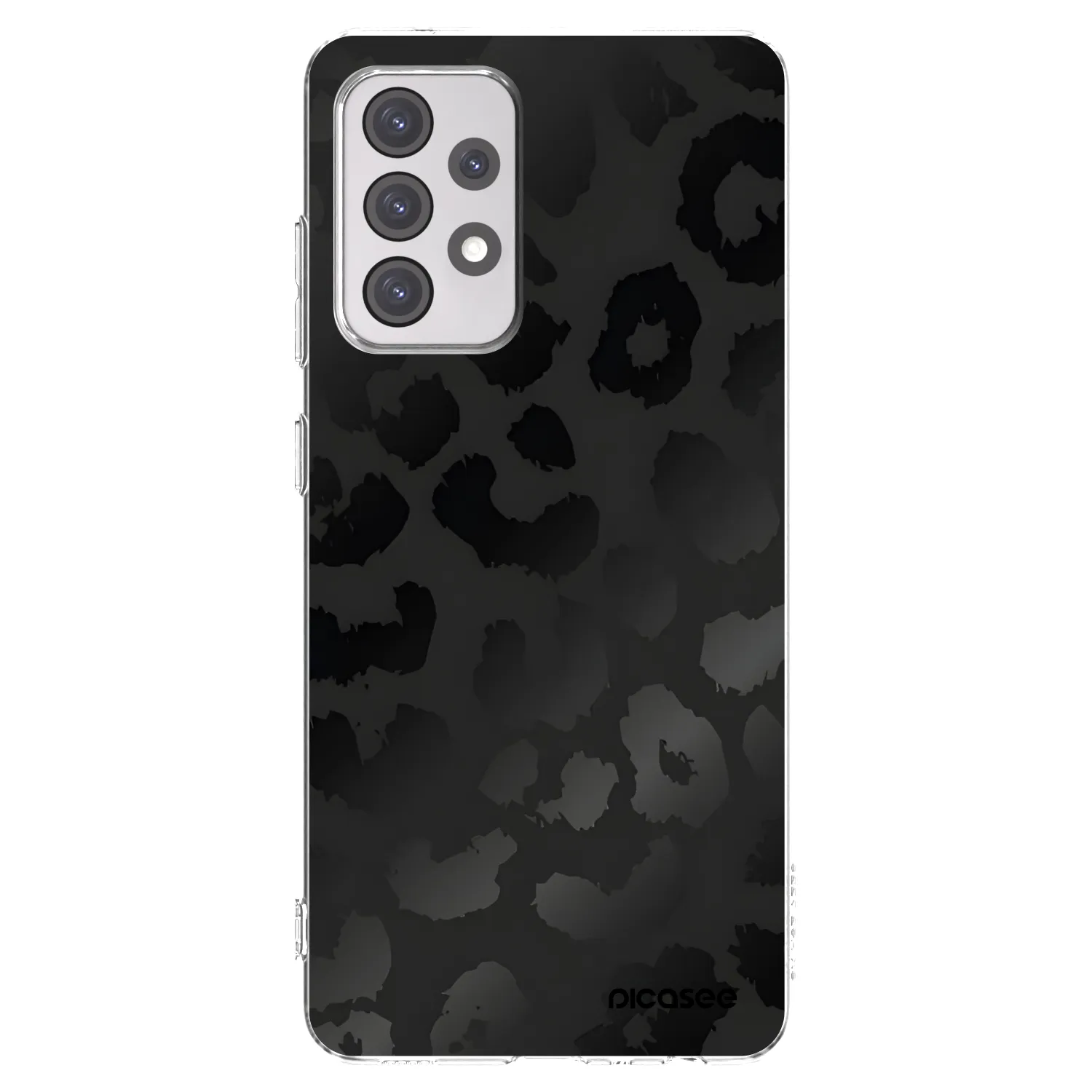 Picasee átlátszó szilikon tok az alábbi mobiltelefonokra Samsung Galaxy A52 5G A525F - Midnight Leopard