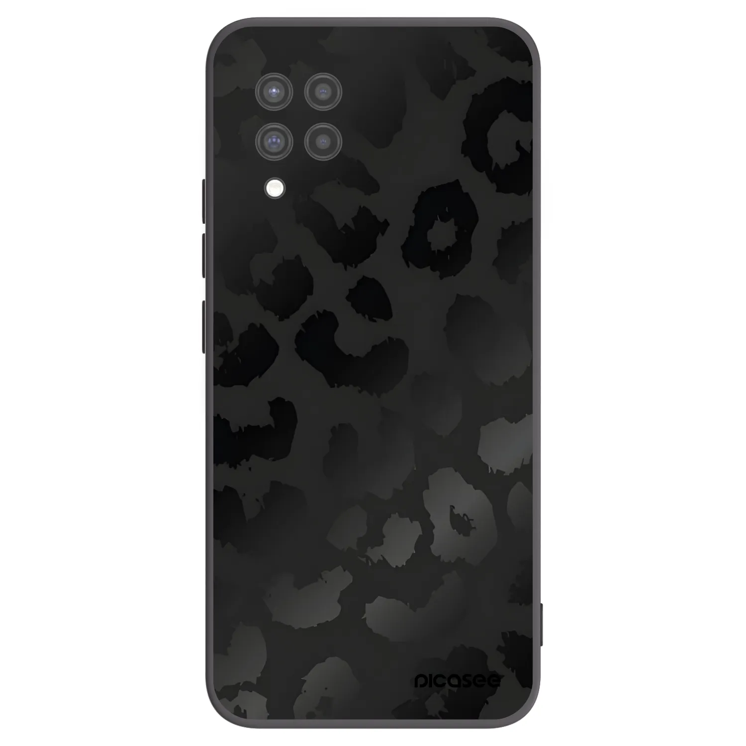 Picasee fekete szilikon tok az alábbi mobiltelefonokra Samsung Galaxy A42 A426B - Midnight Leopard