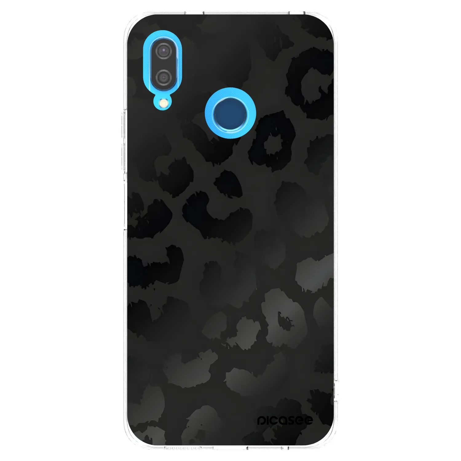 Picasee átlátszó szilikon tok az alábbi mobiltelefonokra Huawei P20 Lite - Midnight Leopard