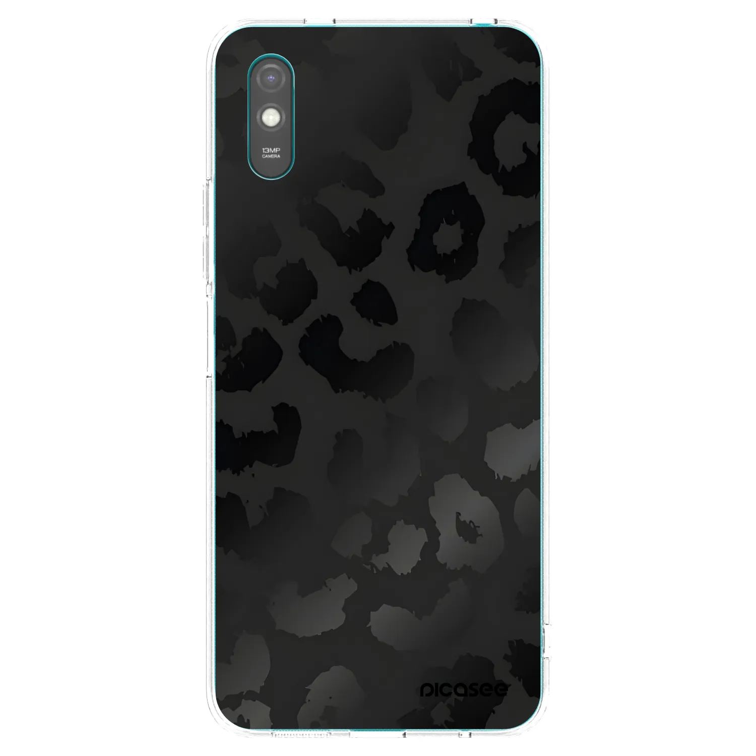 Picasee átlátszó szilikon tok az alábbi mobiltelefonokra Xiaomi Redmi 9AT - Midnight Leopard