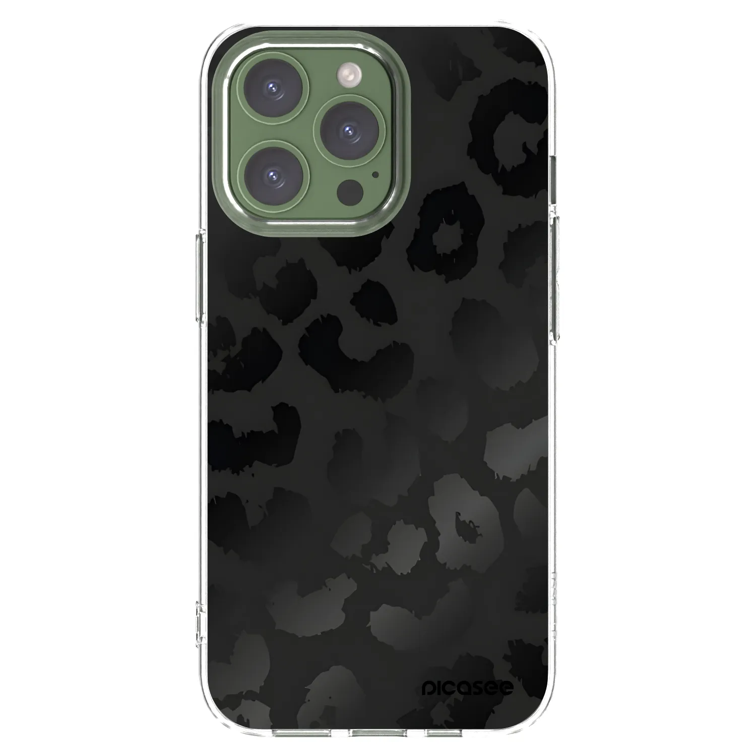 Picasee átlátszó szilikon tok az alábbi mobiltelefonokra Apple iPhone 13 Pro - Midnight Leopard