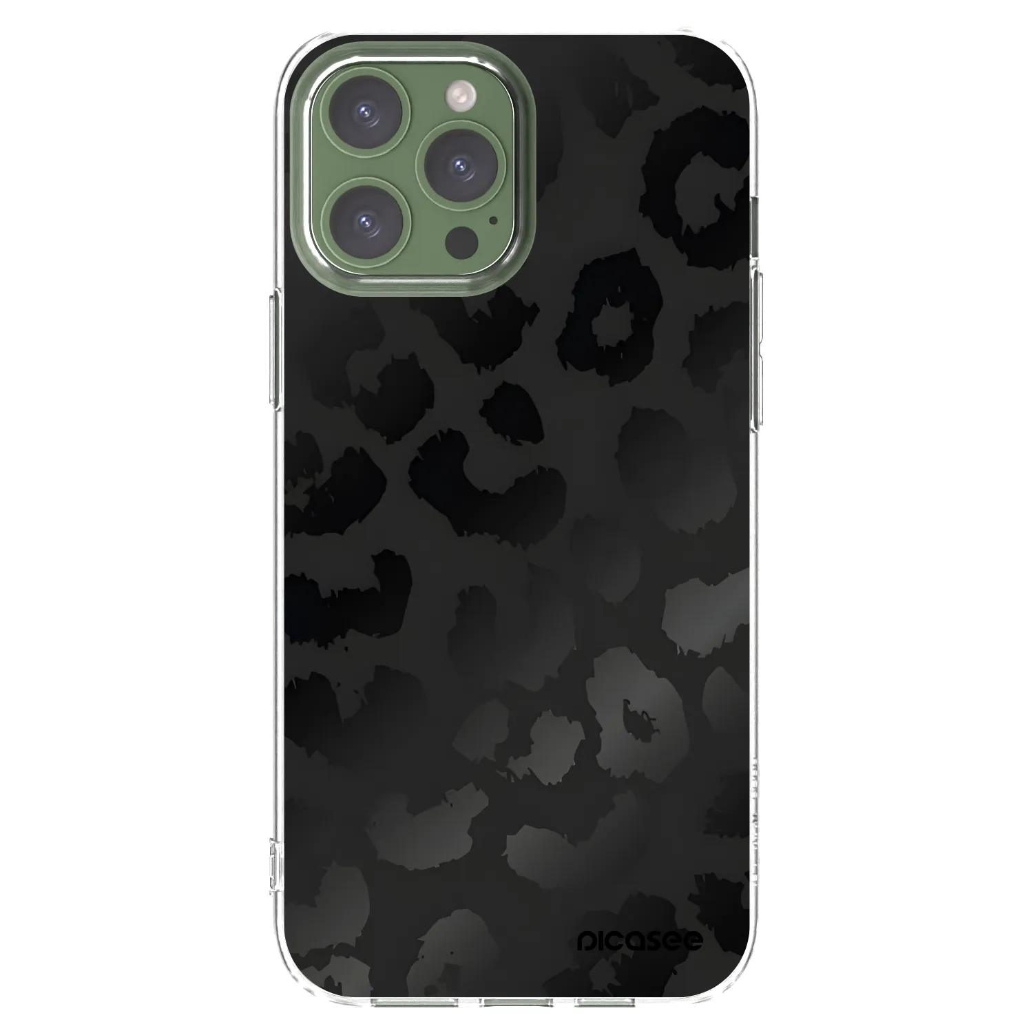 Picasee átlátszó szilikon tok az alábbi mobiltelefonokra Apple iPhone 13 Pro Max - Midnight Leopard