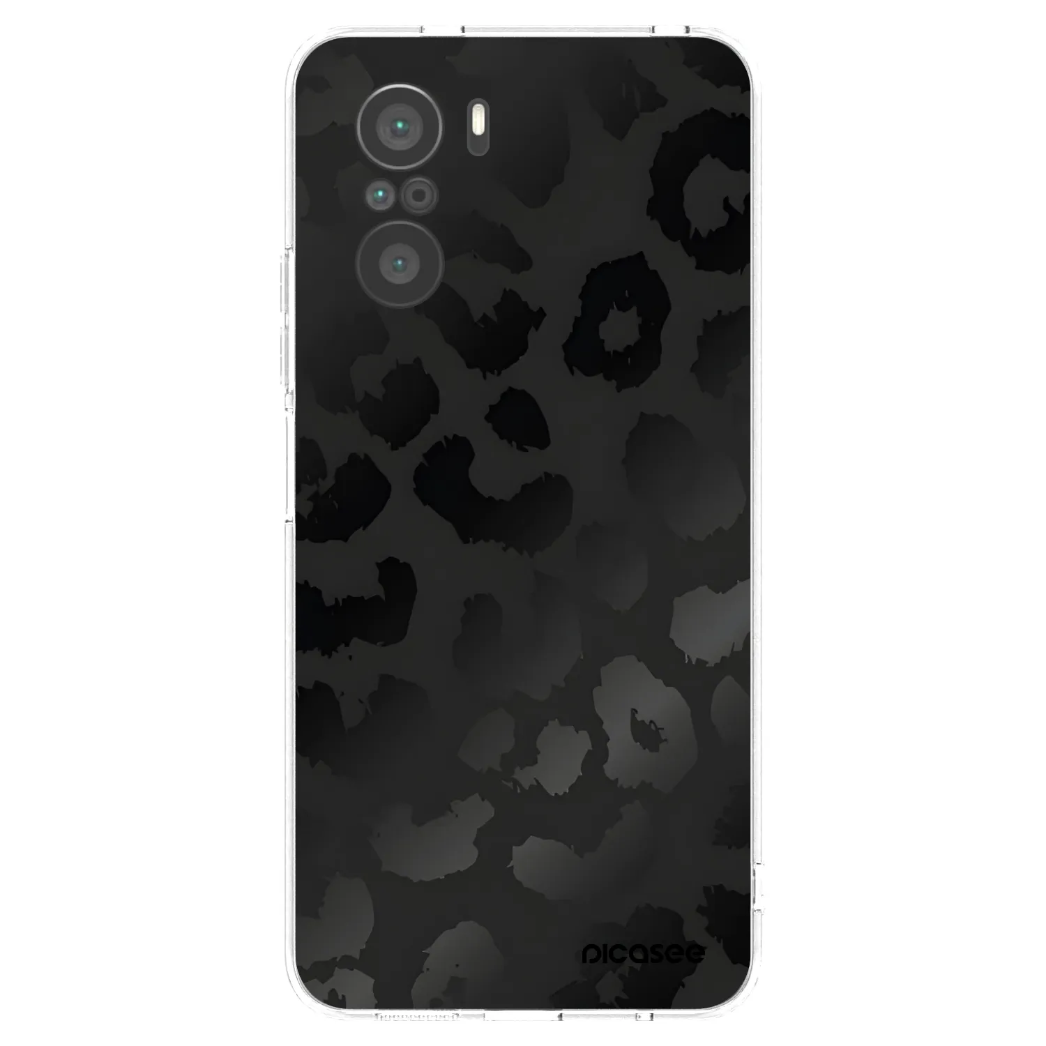Picasee átlátszó szilikon tok az alábbi mobiltelefonokra Xiaomi Poco F3 - Midnight Leopard