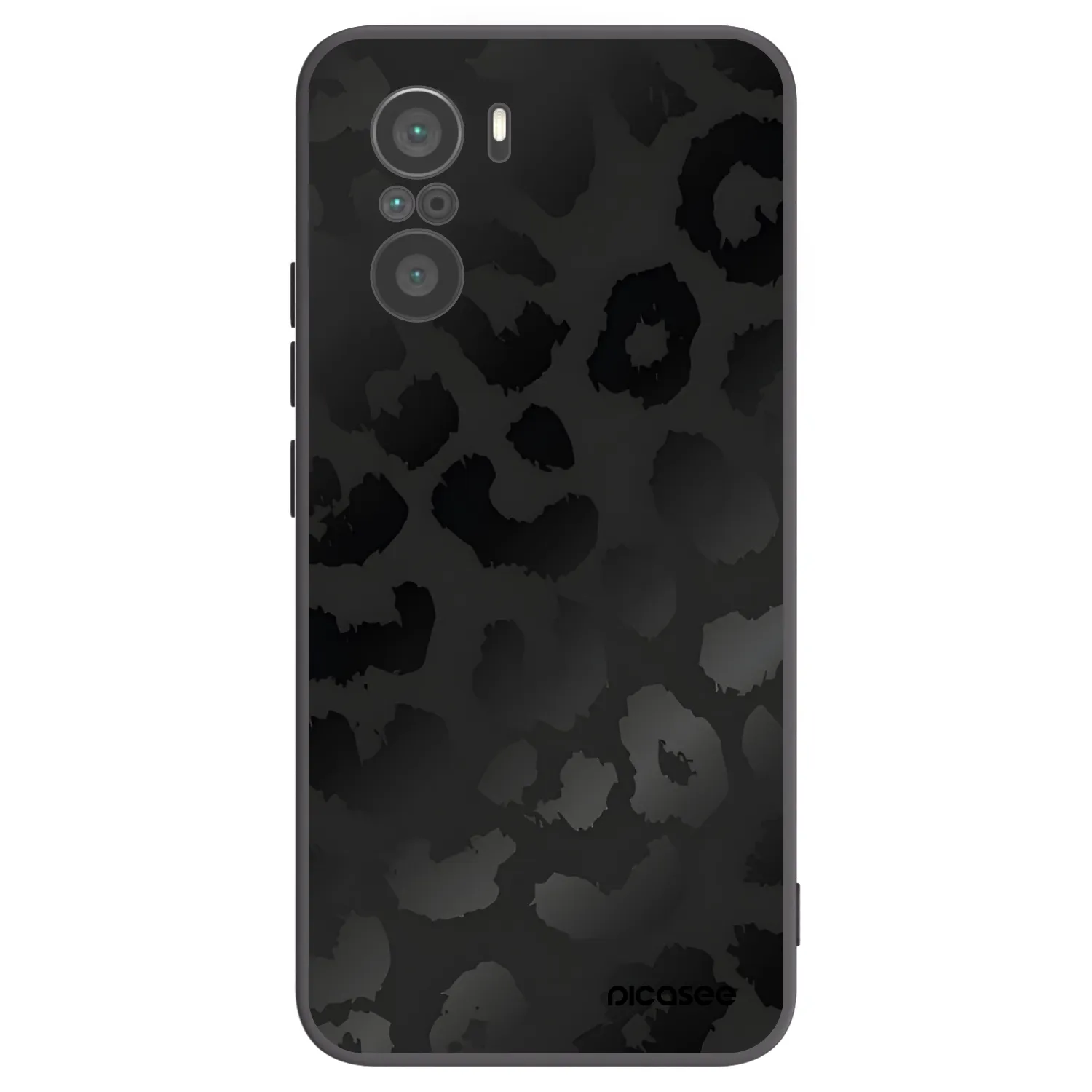 Picasee fekete szilikon tok az alábbi mobiltelefonokra Xiaomi Poco F3 - Midnight Leopard