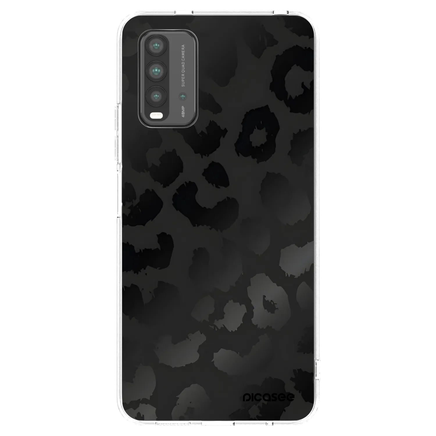 Picasee átlátszó szilikon tok az alábbi mobiltelefonokra Xiaomi Redmi 9T - Midnight Leopard
