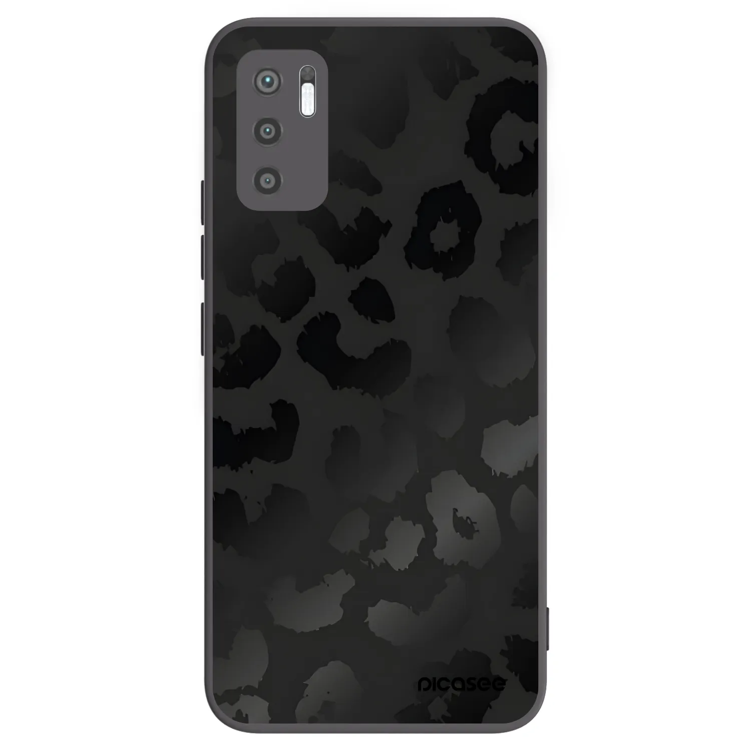 Picasee fekete szilikon tok az alábbi mobiltelefonokra Xiaomi Redmi Note 10 5G - Midnight Leopard