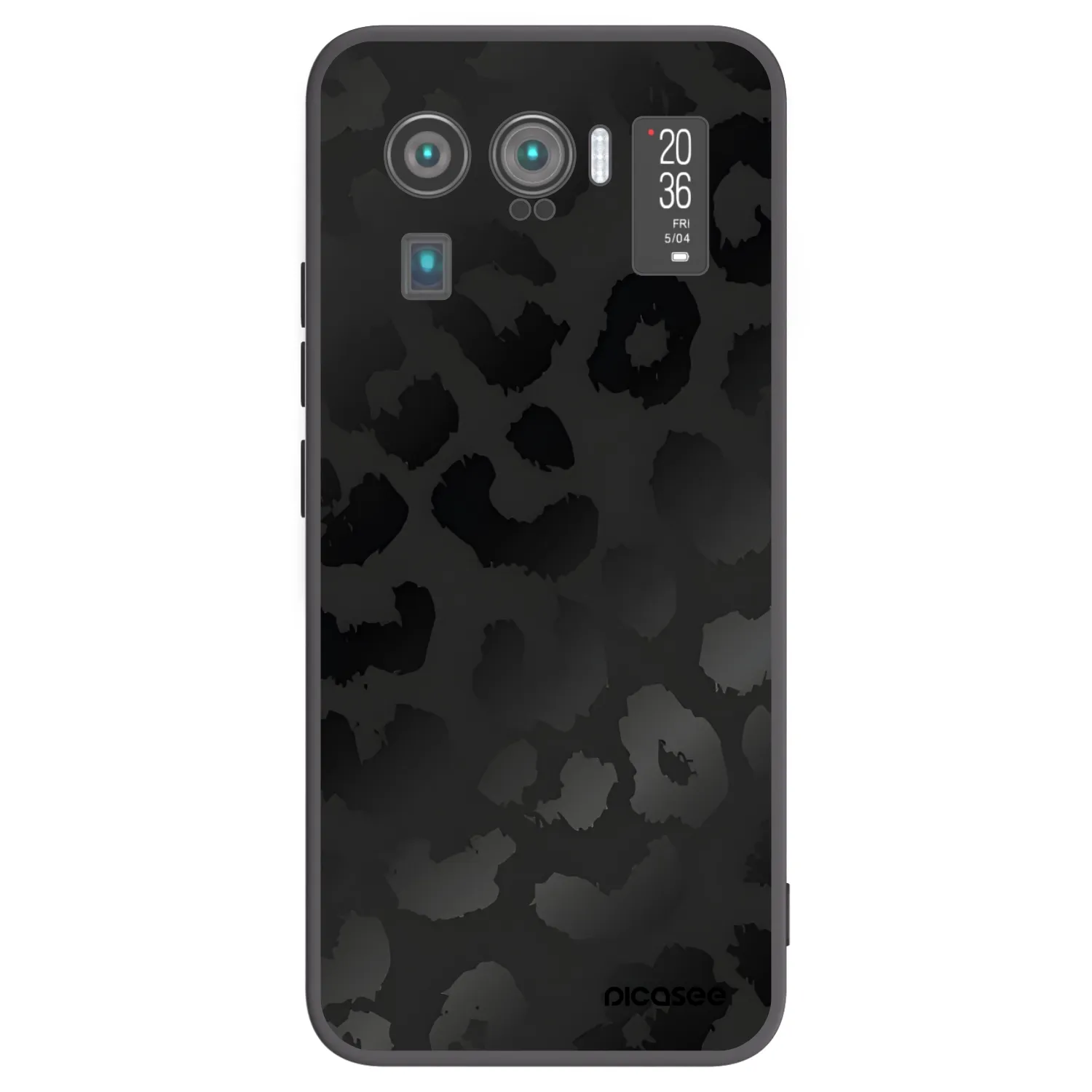 Picasee fekete szilikon tok az alábbi mobiltelefonokra Xiaomi Mi 11 Ultra - Midnight Leopard