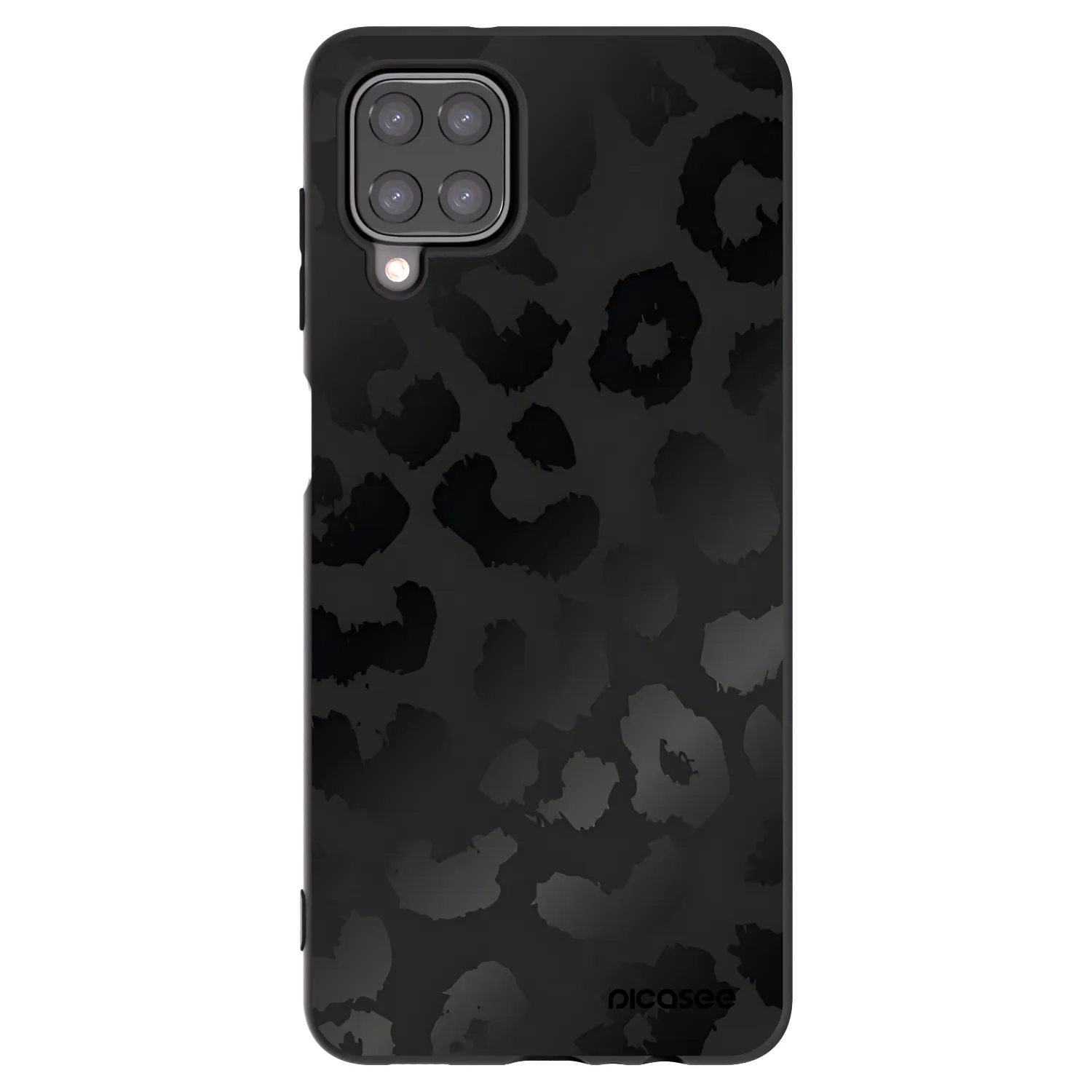 Picasee fekete szilikon tok az alábbi mobiltelefonokra Samsung Galaxy M12 M127F - Midnight Leopard