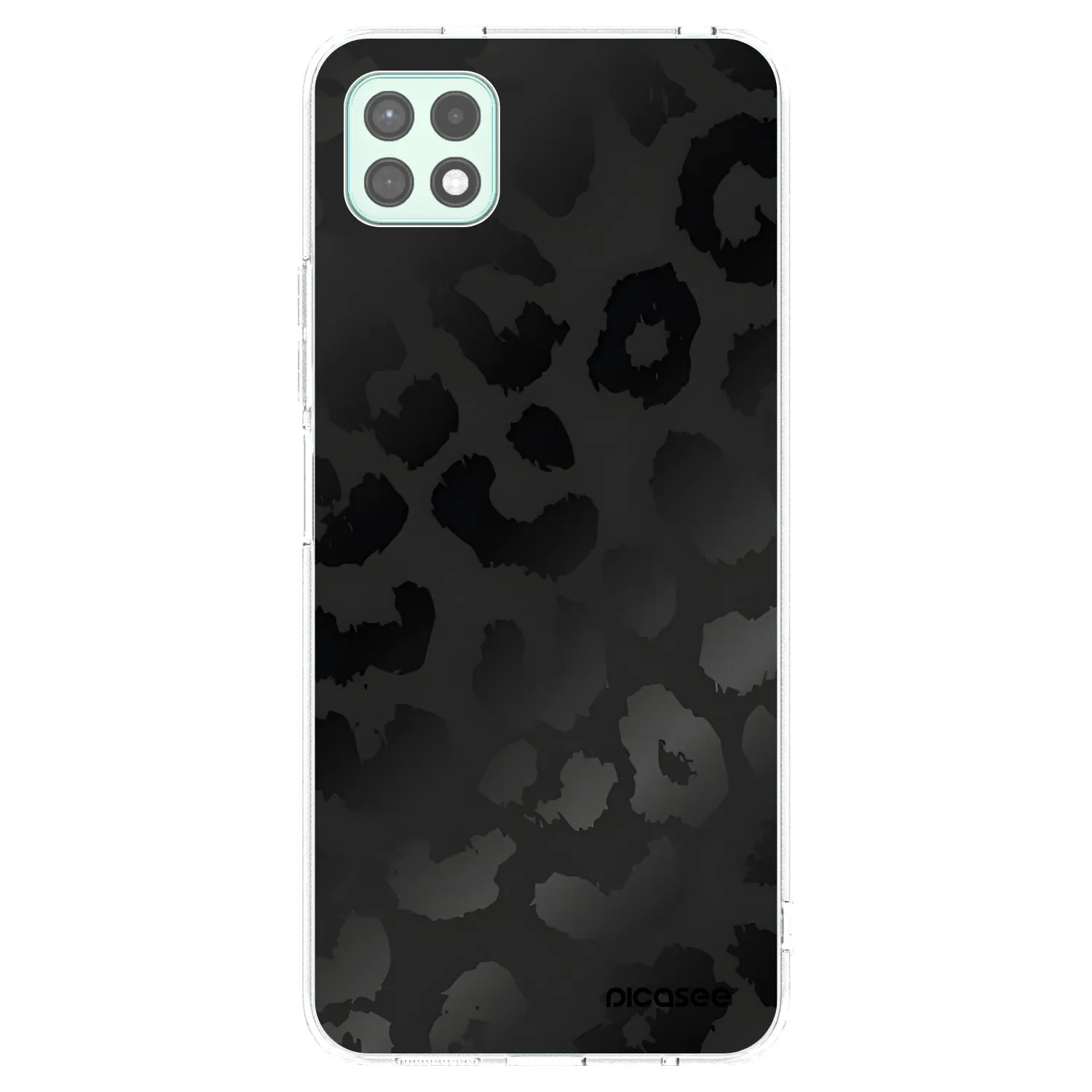 Picasee átlátszó szilikon tok az alábbi mobiltelefonokra Samsung Galaxy A22 A226B 5G - Midnight Leopard
