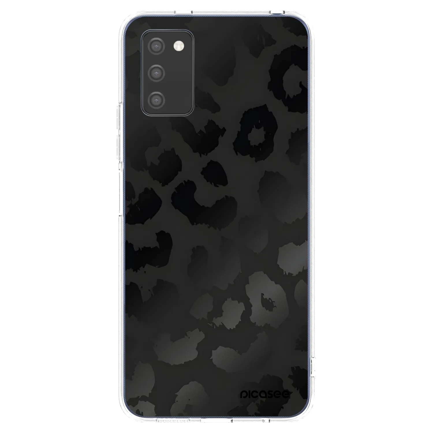 Picasee átlátszó szilikon tok az alábbi mobiltelefonokra Samsung Galaxy A02s A025G - Midnight Leopard