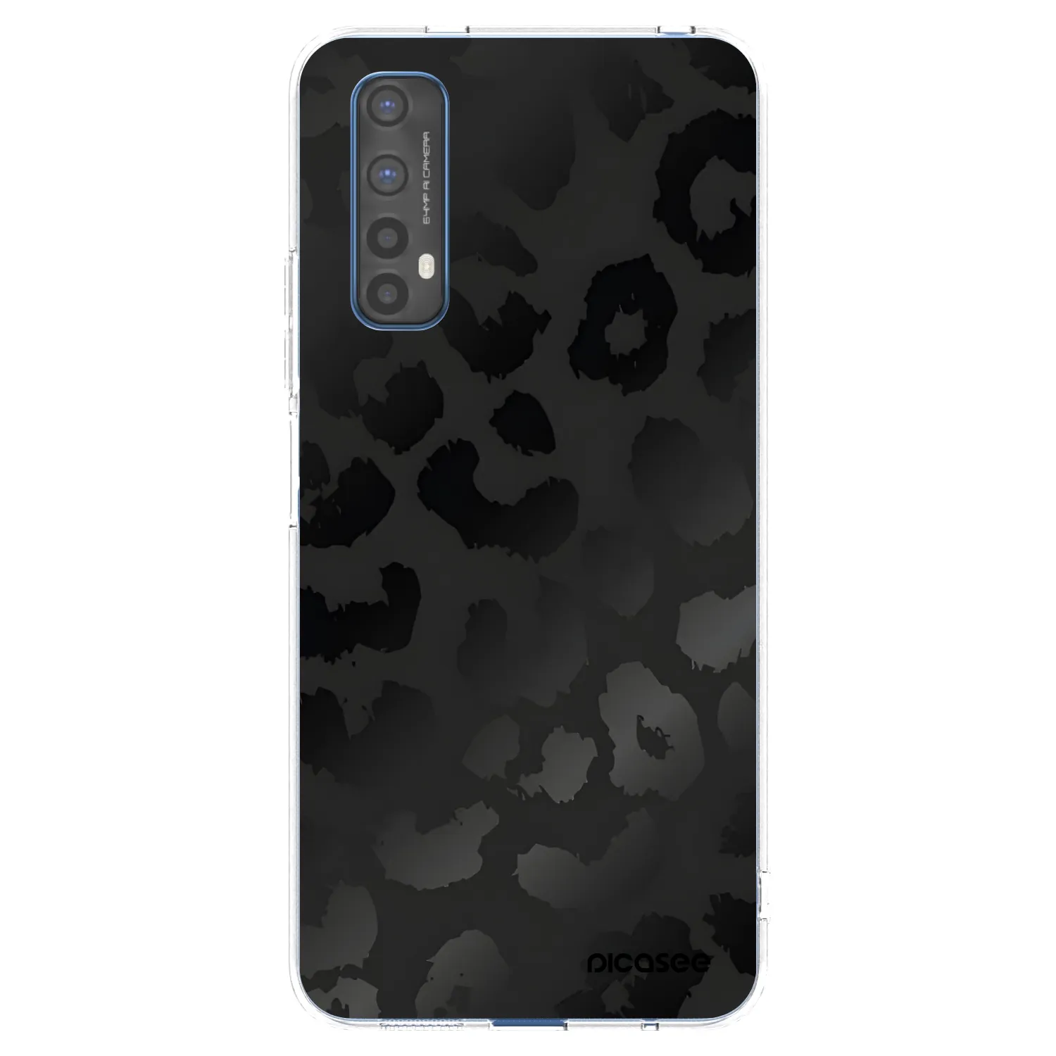 Picasee átlátszó szilikon tok az alábbi mobiltelefonokra Realme 7 - Midnight Leopard