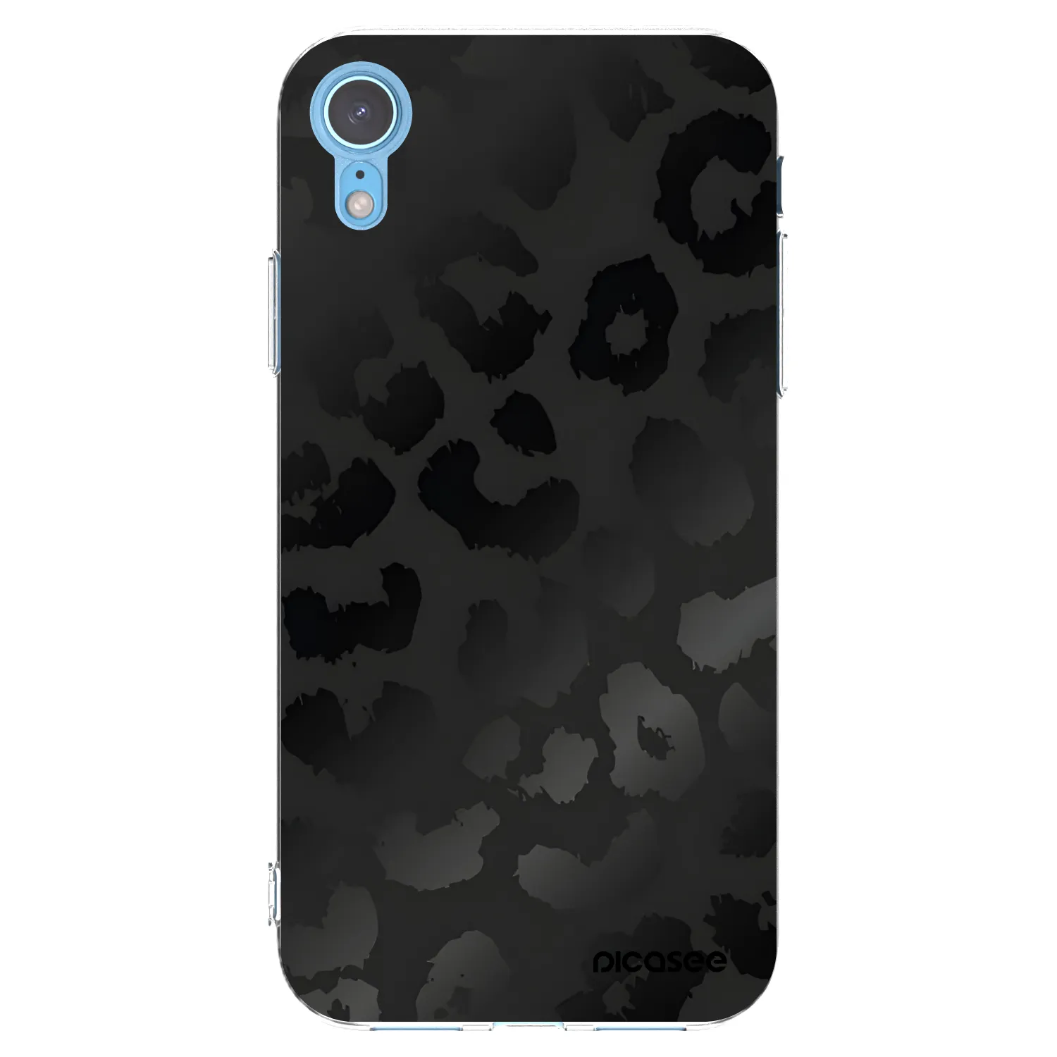 Picasee átlátszó szilikon tok az alábbi mobiltelefonokra Apple iPhone XR - Midnight Leopard
