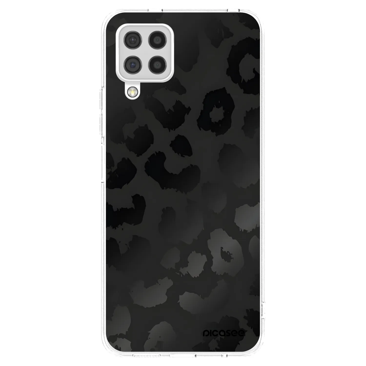 Picasee átlátszó szilikon tok az alábbi mobiltelefonokra Samsung Galaxy A22 A225F 4G - Midnight Leopard