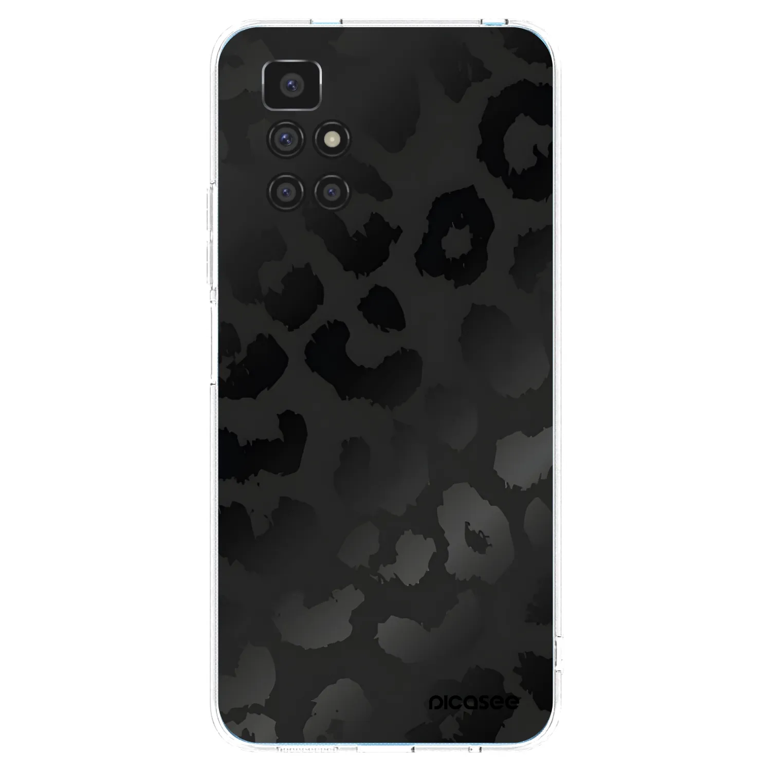 Picasee átlátszó szilikon tok az alábbi mobiltelefonokra Xiaomi Redmi 10 - Midnight Leopard