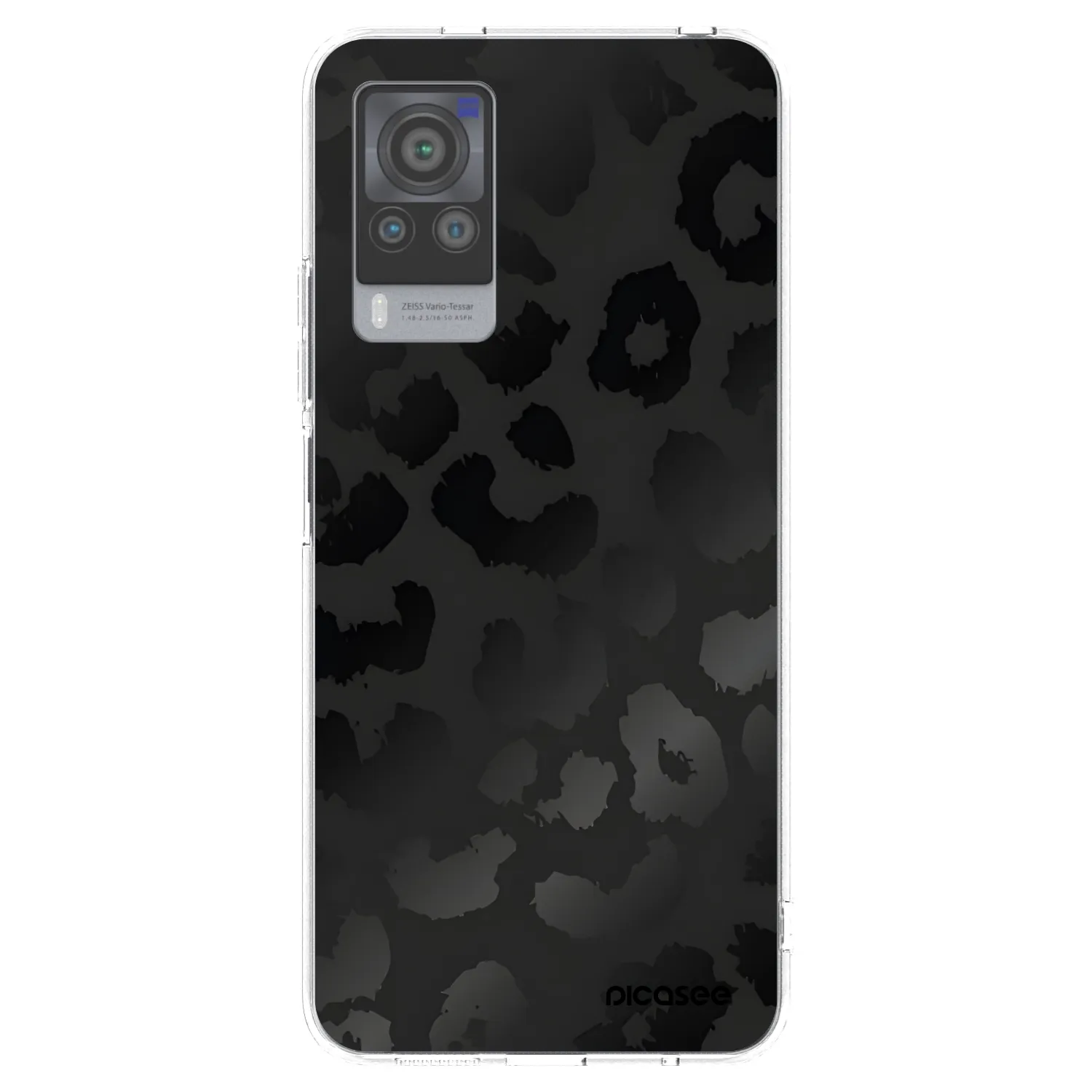 Picasee átlátszó szilikon tok az alábbi mobiltelefonokra Vivo X60 Pro 5G - Midnight Leopard