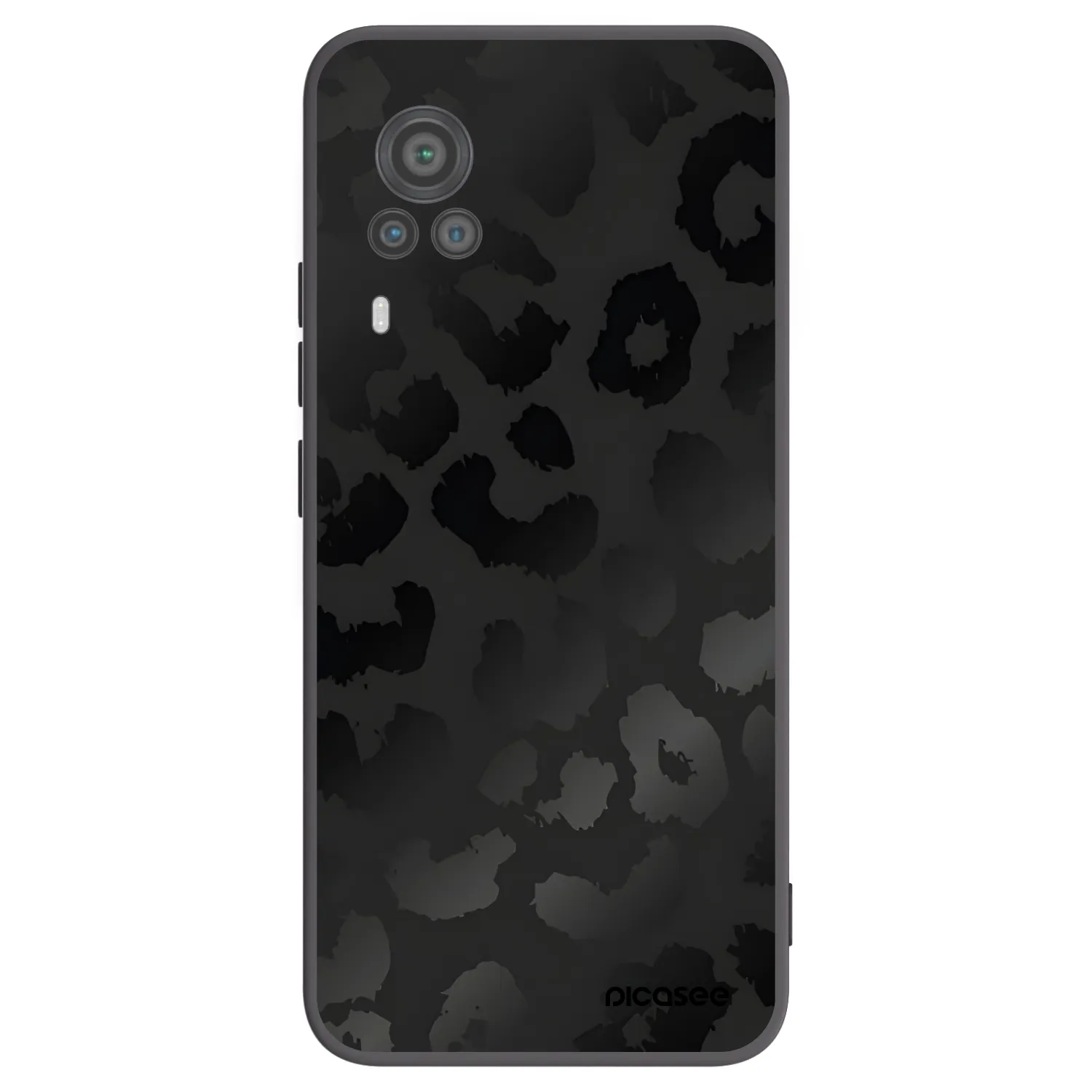 Picasee fekete szilikon tok az alábbi mobiltelefonokra Vivo X60 Pro 5G - Midnight Leopard