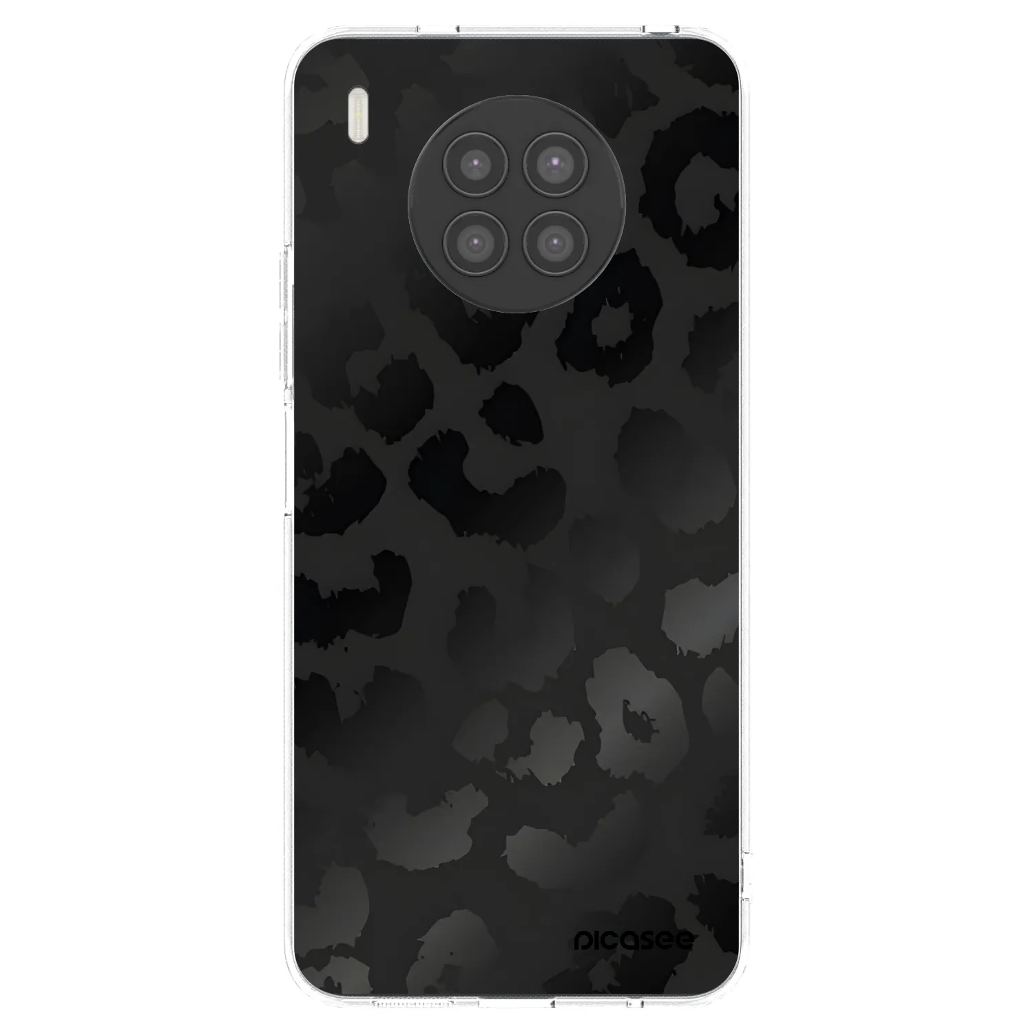 Picasee átlátszó szilikon tok az alábbi mobiltelefonokra Huawei Nova 8i - Midnight Leopard