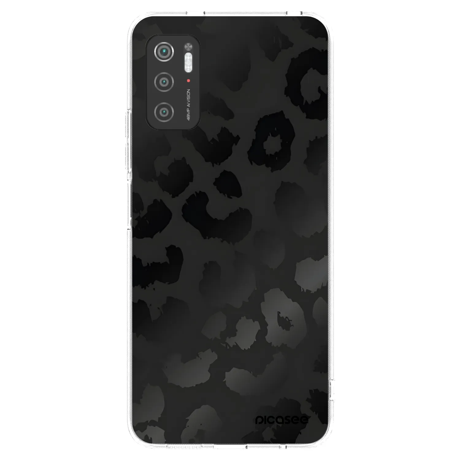 Picasee átlátszó szilikon tok az alábbi mobiltelefonokra Xiaomi Poco M3 Pro 5G - Midnight Leopard