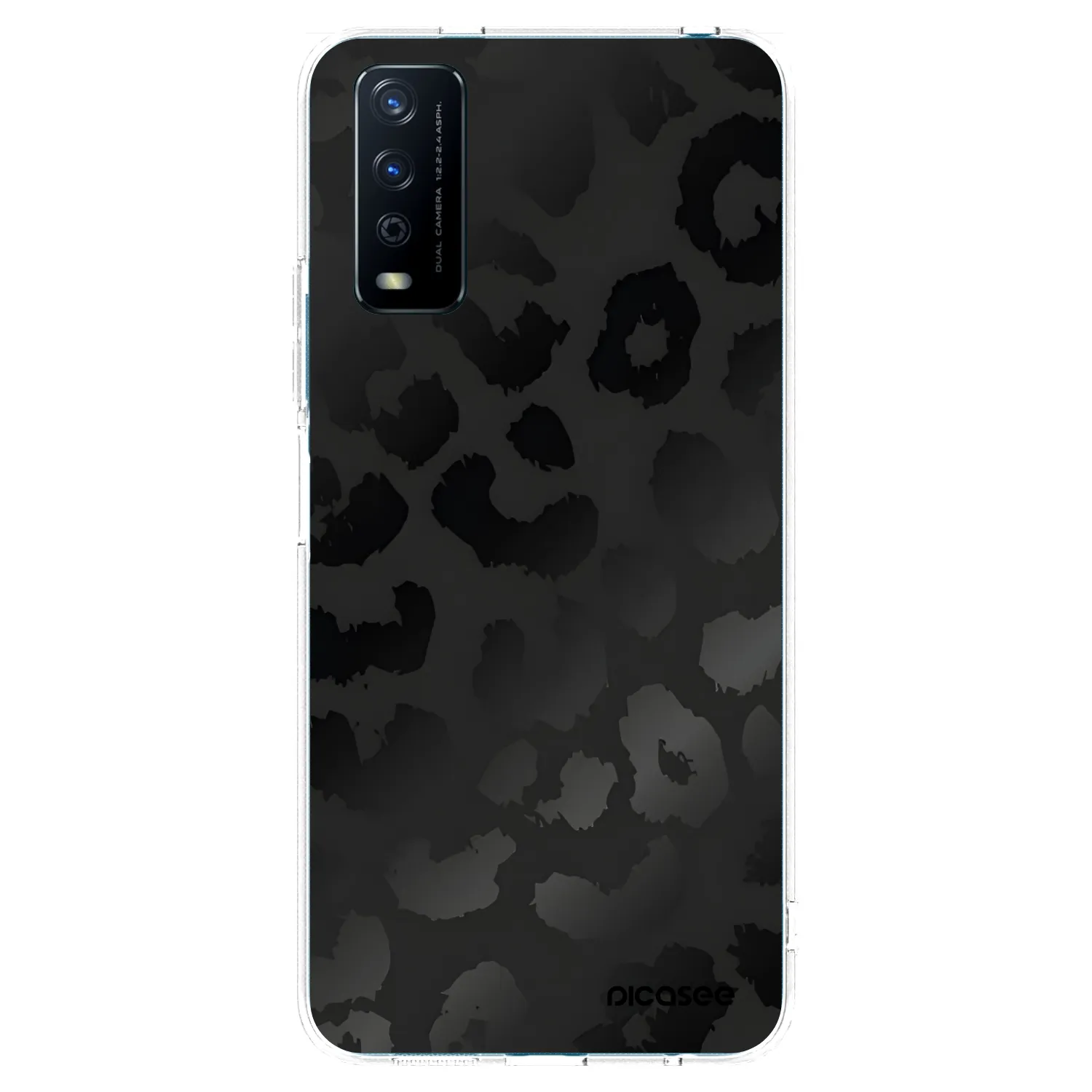 Picasee átlátszó szilikon tok az alábbi mobiltelefonokra Vivo Y11s - Midnight Leopard