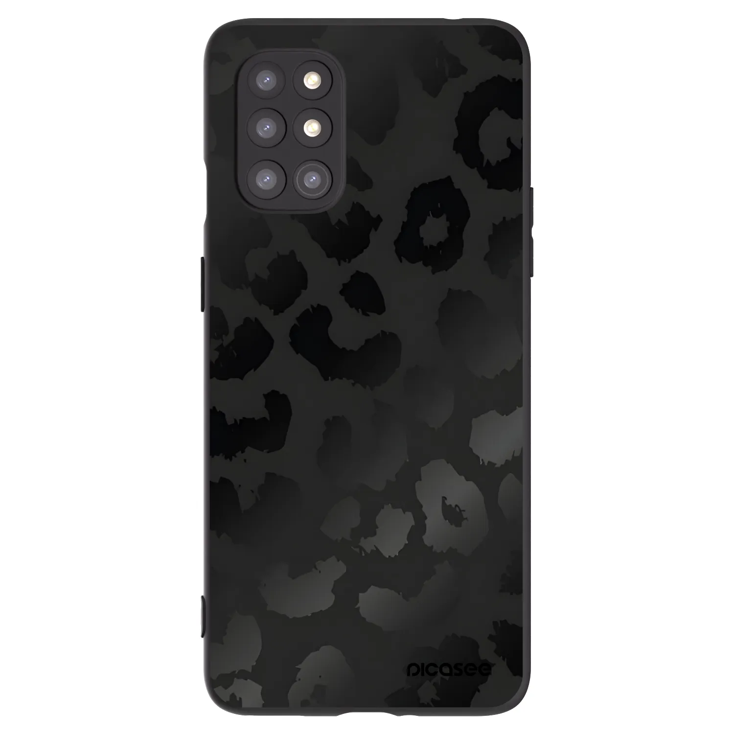 Picasee fekete szilikon tok az alábbi mobiltelefonokra OnePlus 8T - Midnight Leopard