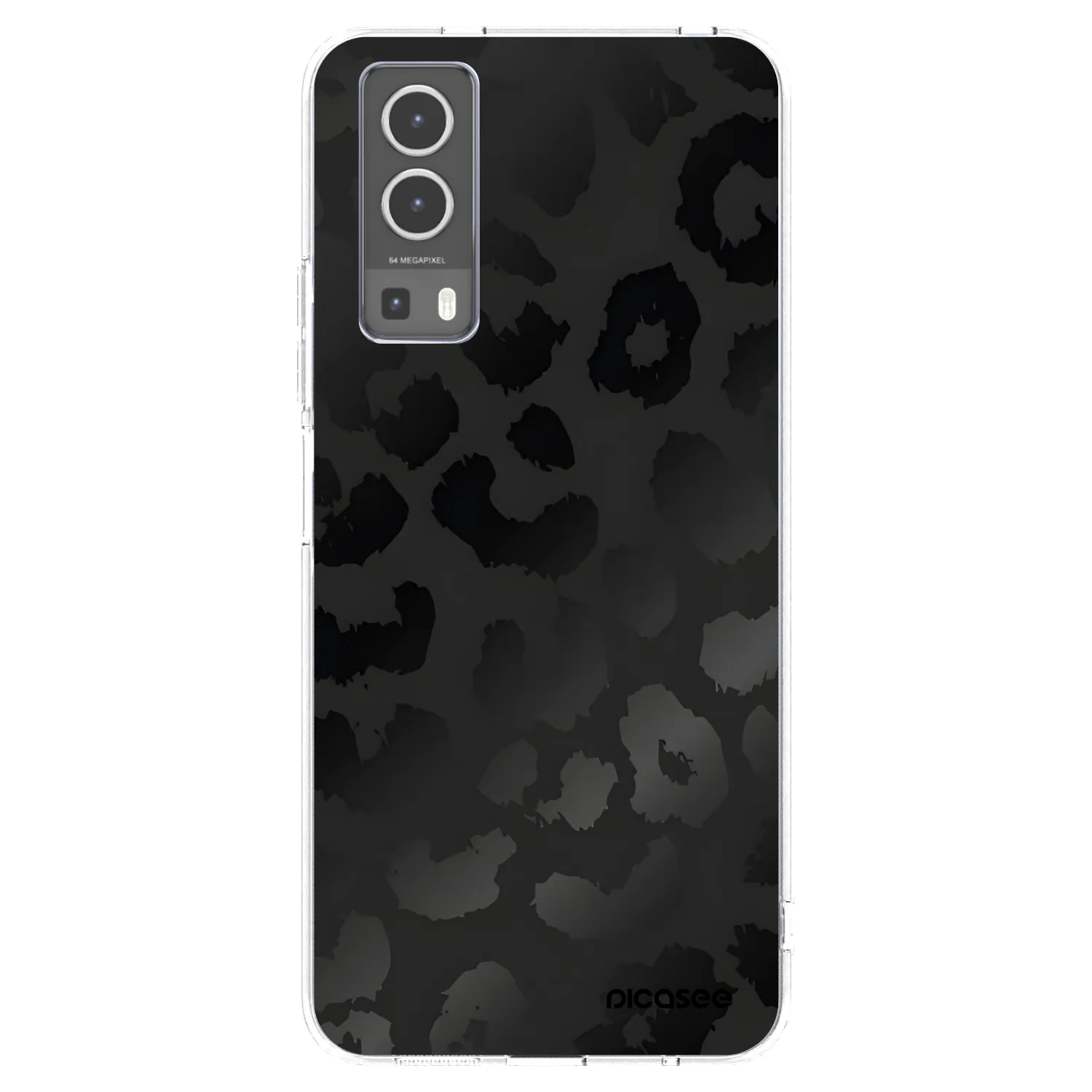 Picasee átlátszó szilikon tok az alábbi mobiltelefonokra Vivo Y72 5G - Midnight Leopard