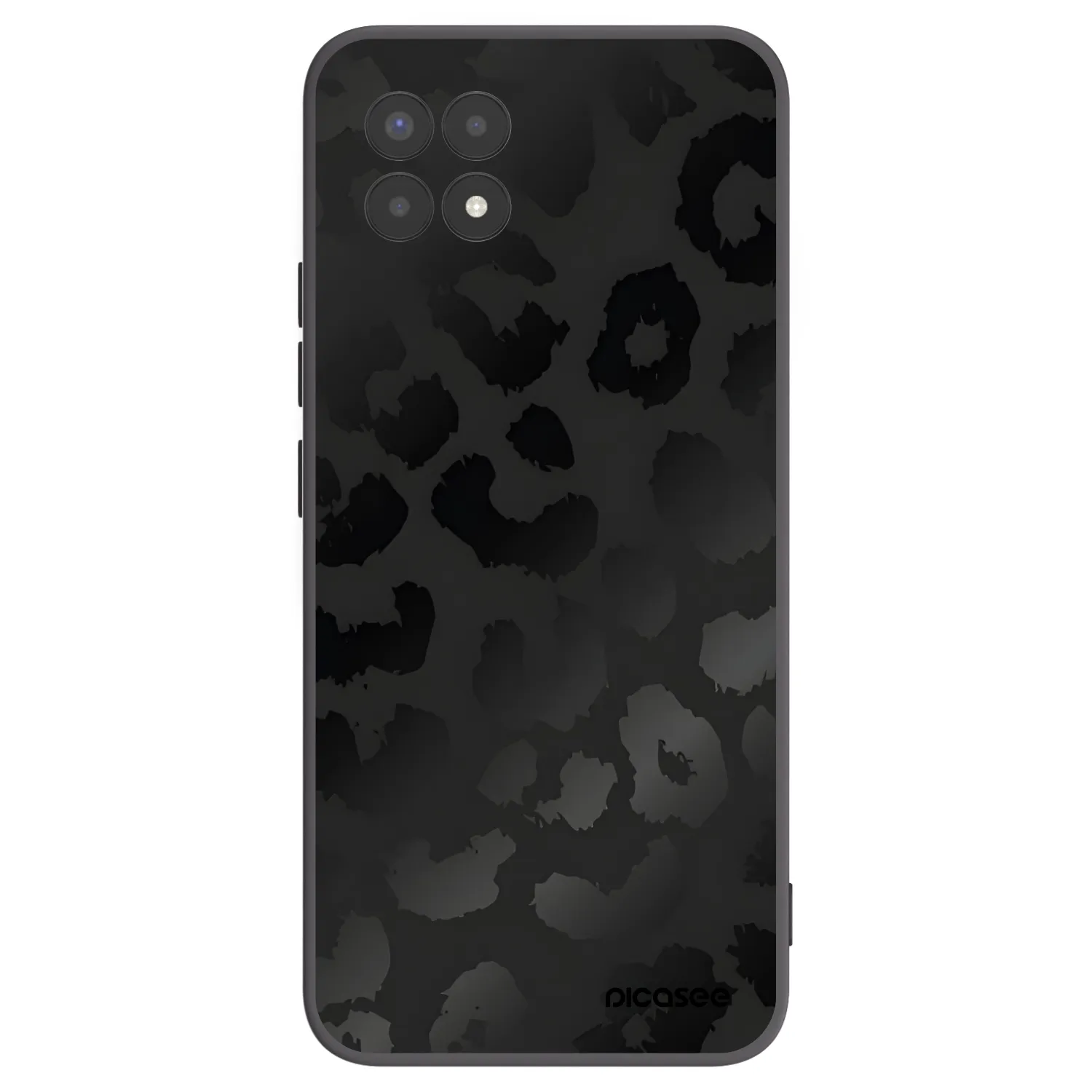 Picasee fekete szilikon tok az alábbi mobiltelefonokra Realme 8i - Midnight Leopard