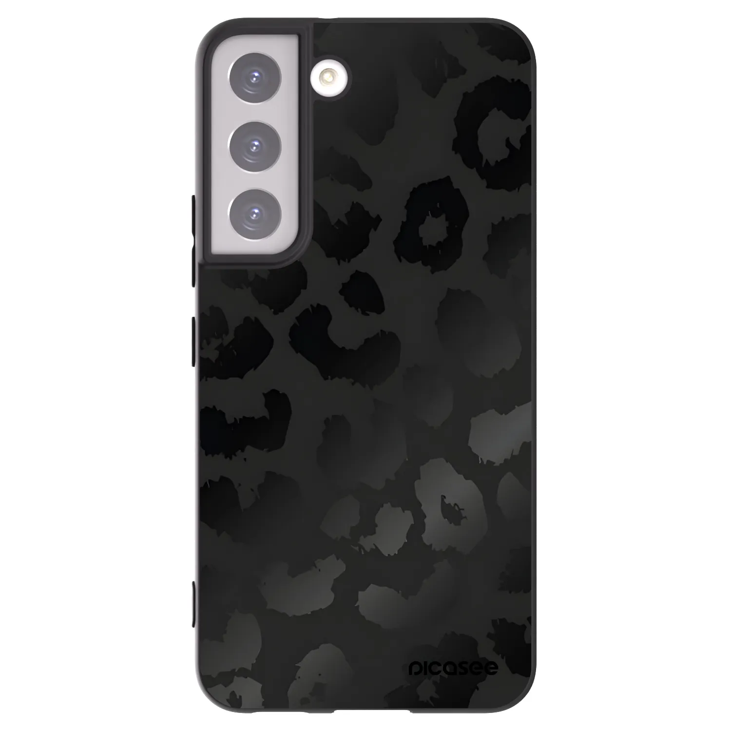 Picasee fekete szilikon tok az alábbi mobiltelefonokra Samsung Galaxy S22 5G - Midnight Leopard