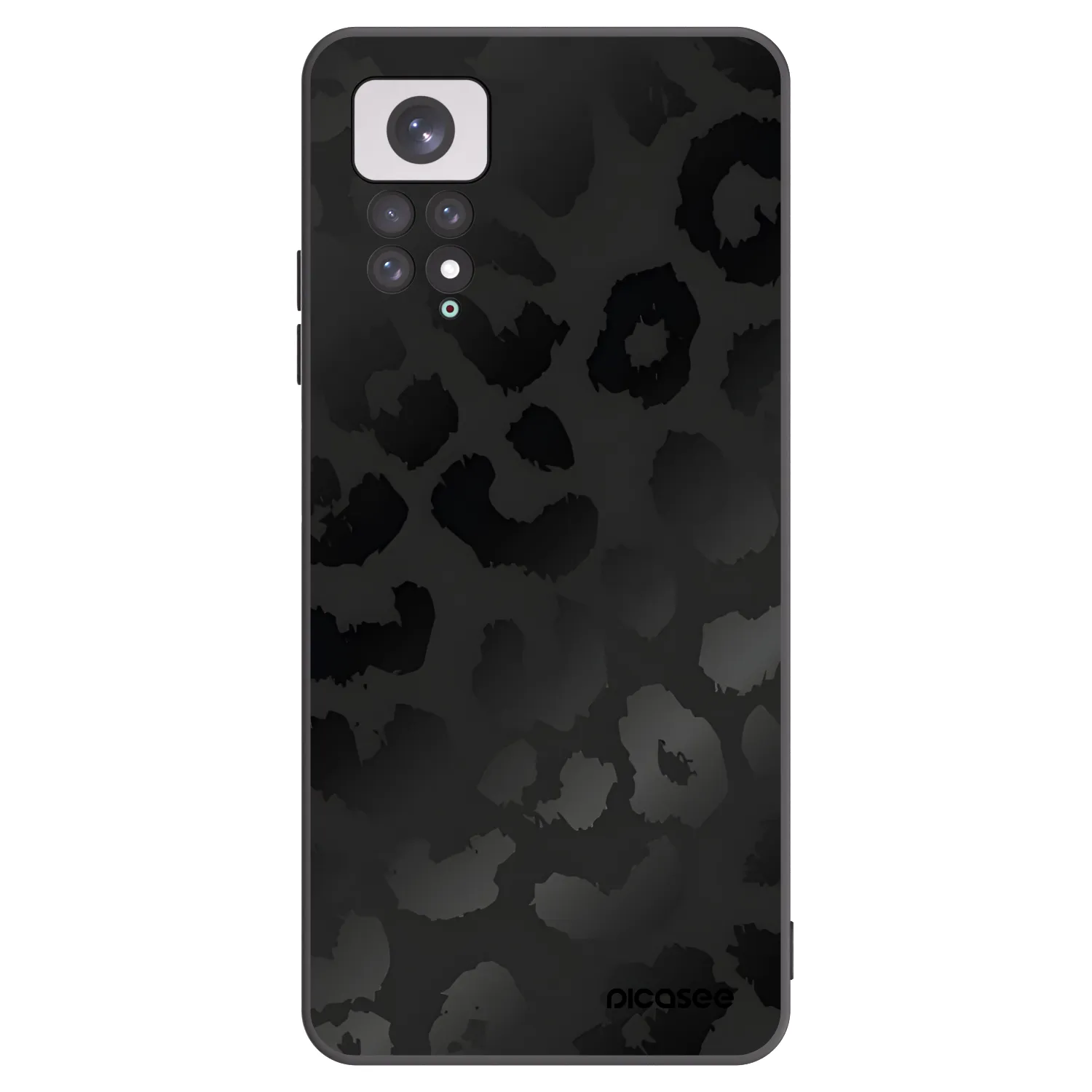 Picasee fekete szilikon tok az alábbi mobiltelefonokra Xiaomi Redmi Note 11 - Midnight Leopard