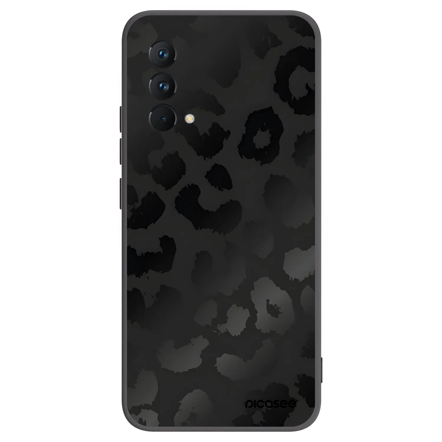 Picasee fekete szilikon tok az alábbi mobiltelefonokra Realme GT Master Edition 5G - Midnight Leopard