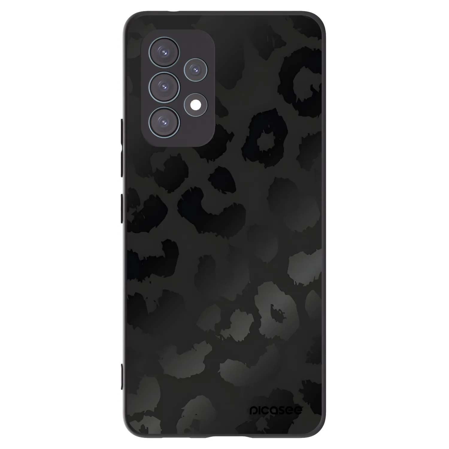 Picasee fekete szilikon tok az alábbi mobiltelefonokra Samsung Galaxy A53 5G A536 - Midnight Leopard