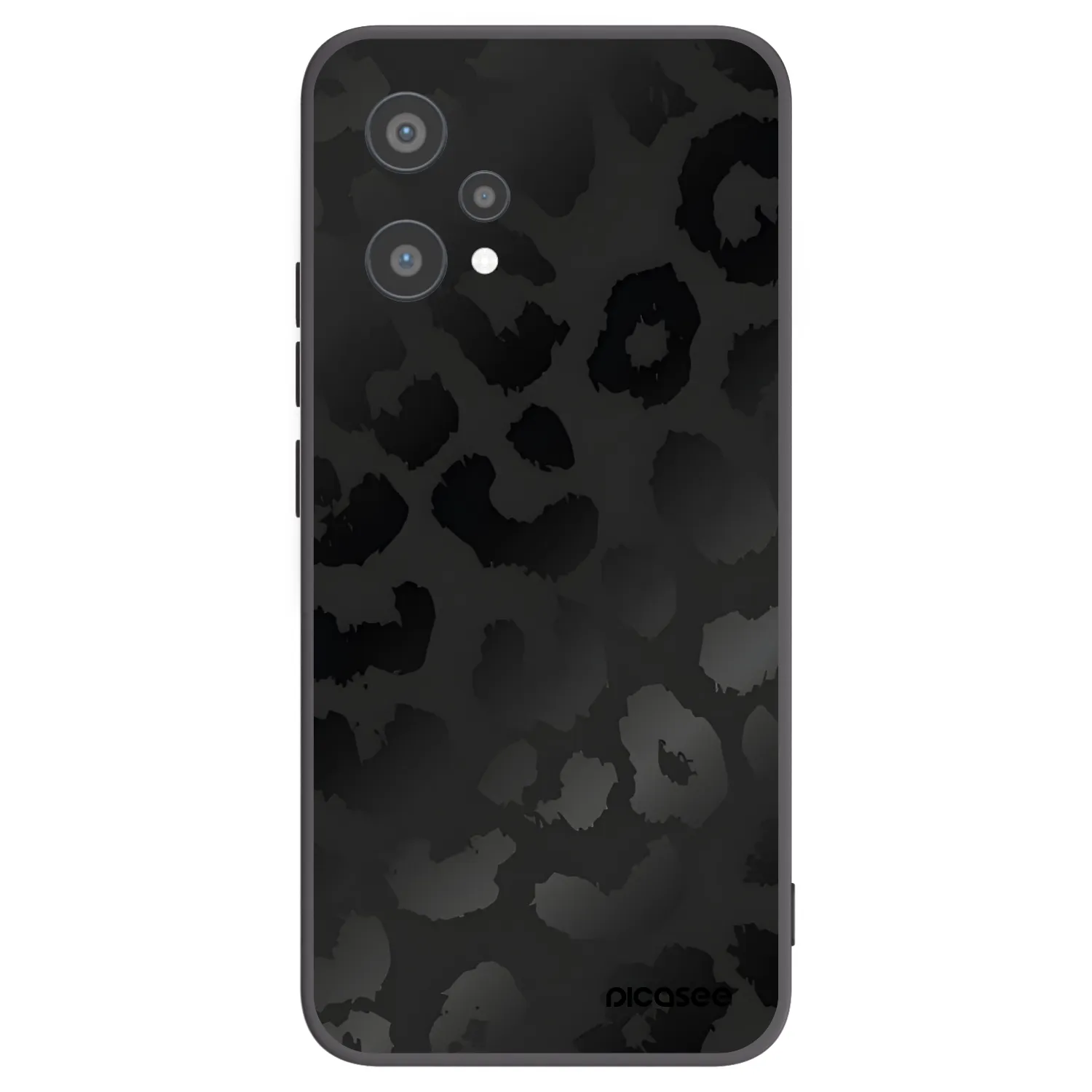 Picasee fekete szilikon tok az alábbi mobiltelefonokra Realme 9 Pro 5G - Midnight Leopard