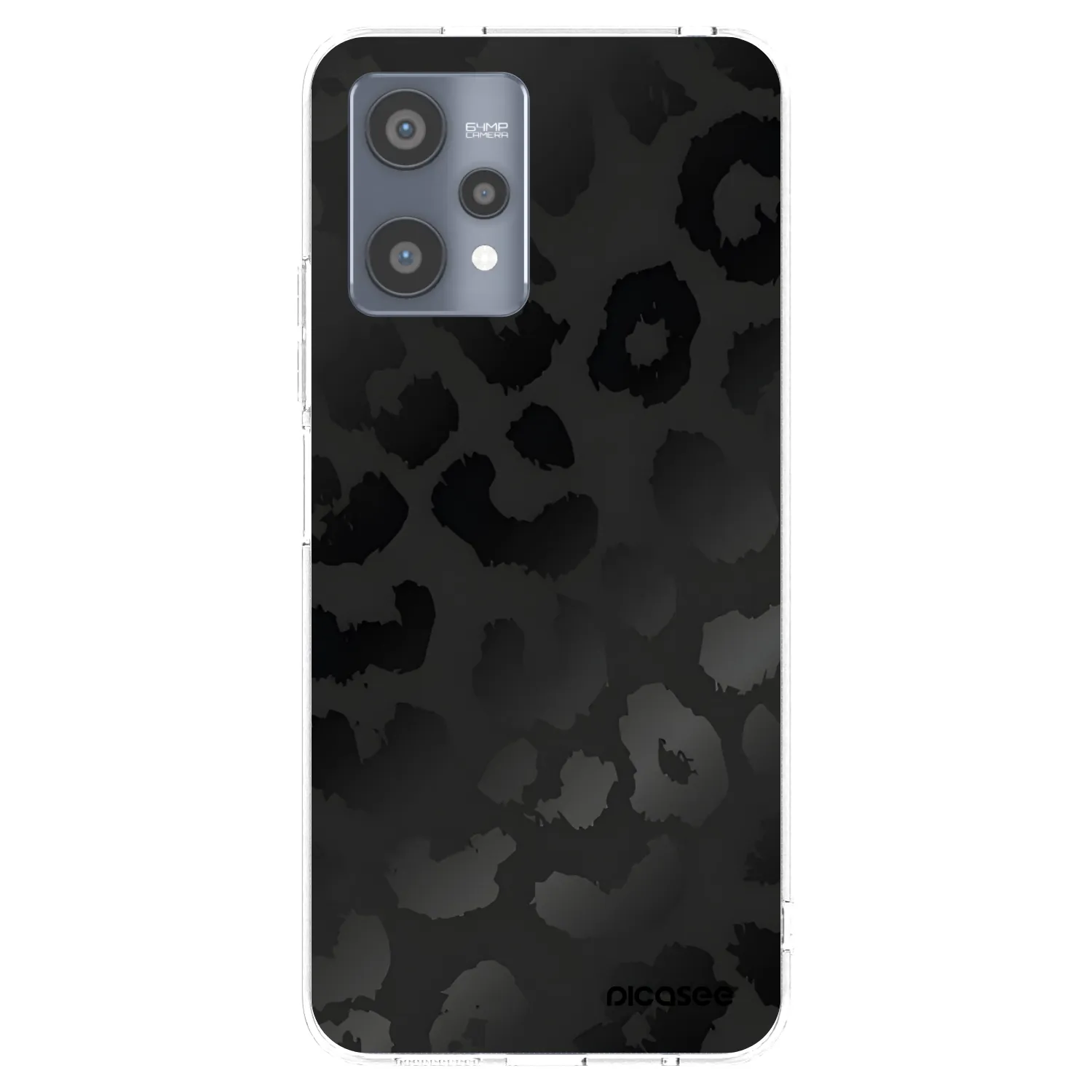 Picasee átlátszó szilikon tok az alábbi mobiltelefonokra Realme 9 Pro 5G - Midnight Leopard