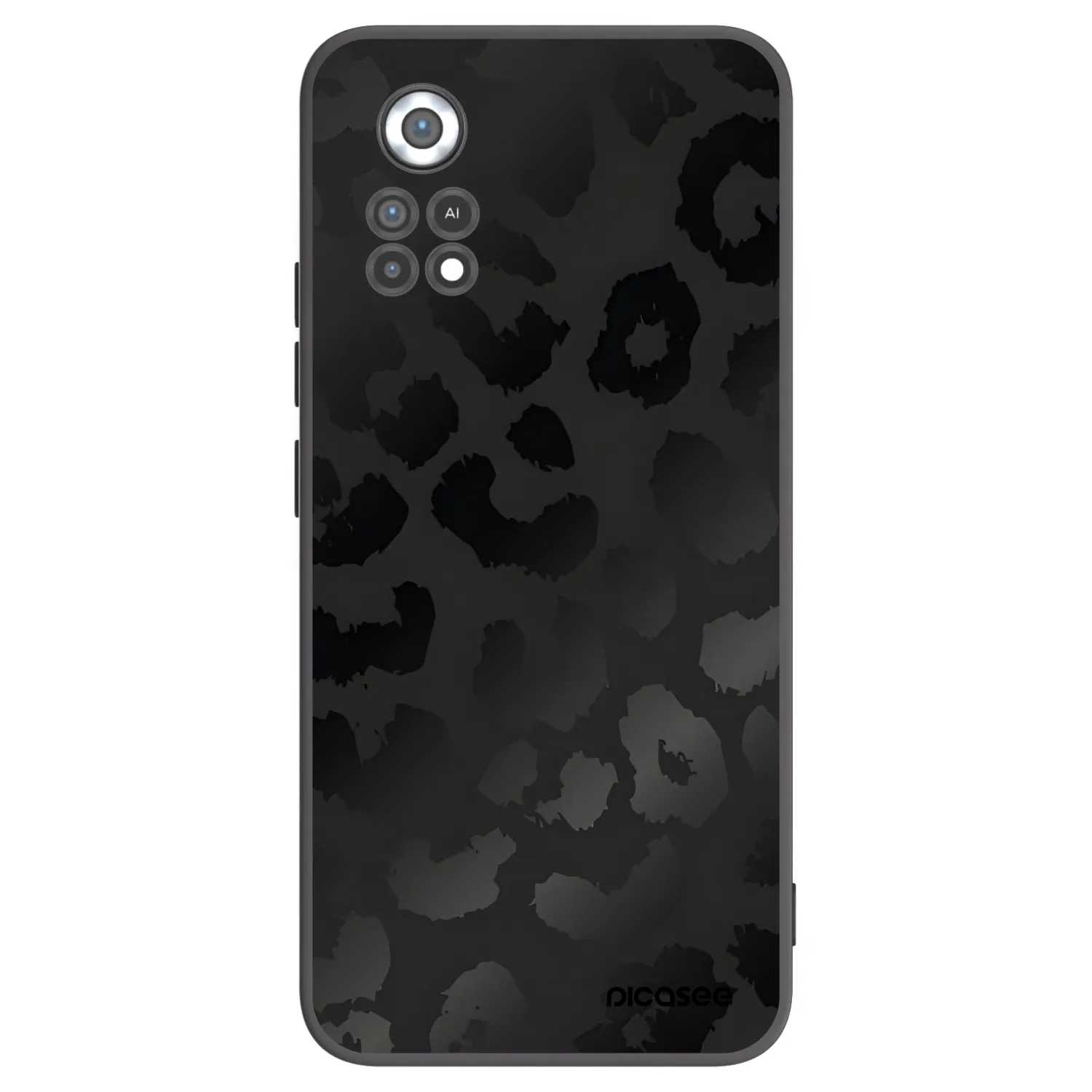 Picasee fekete szilikon tok az alábbi mobiltelefonokra Xiaomi Poco X4 Pro 5G - Midnight Leopard