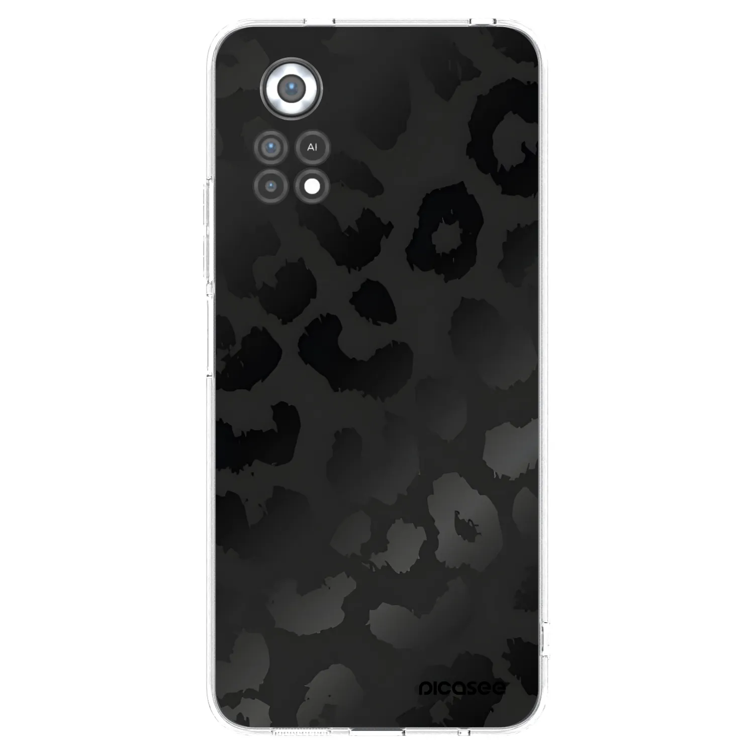 Picasee átlátszó szilikon tok az alábbi mobiltelefonokra Xiaomi Poco X4 Pro 5G - Midnight Leopard