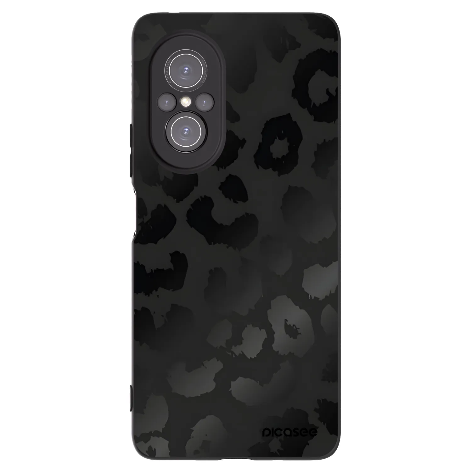 Picasee fekete szilikon tok az alábbi mobiltelefonokra Huawei Nova 9 SE - Midnight Leopard