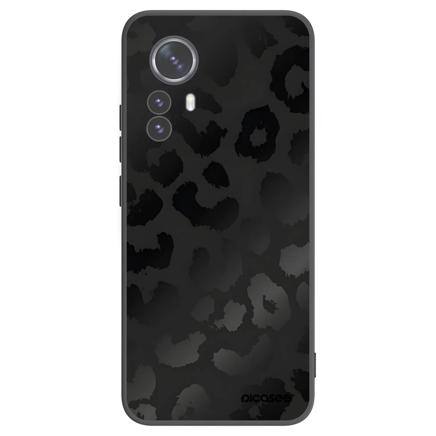 Picasee fekete szilikon tok az alábbi mobiltelefonokra Xiaomi 12 Pro - Midnight Leopard