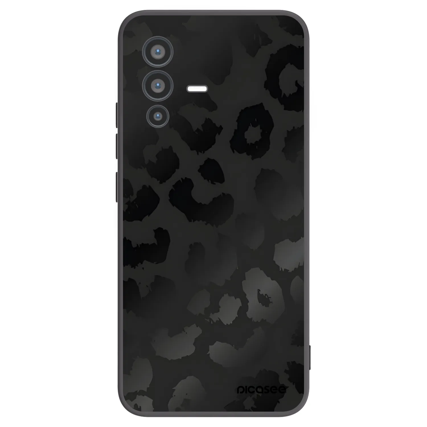 Picasee fekete szilikon tok az alábbi mobiltelefonokra Vivo V23 5G - Midnight Leopard