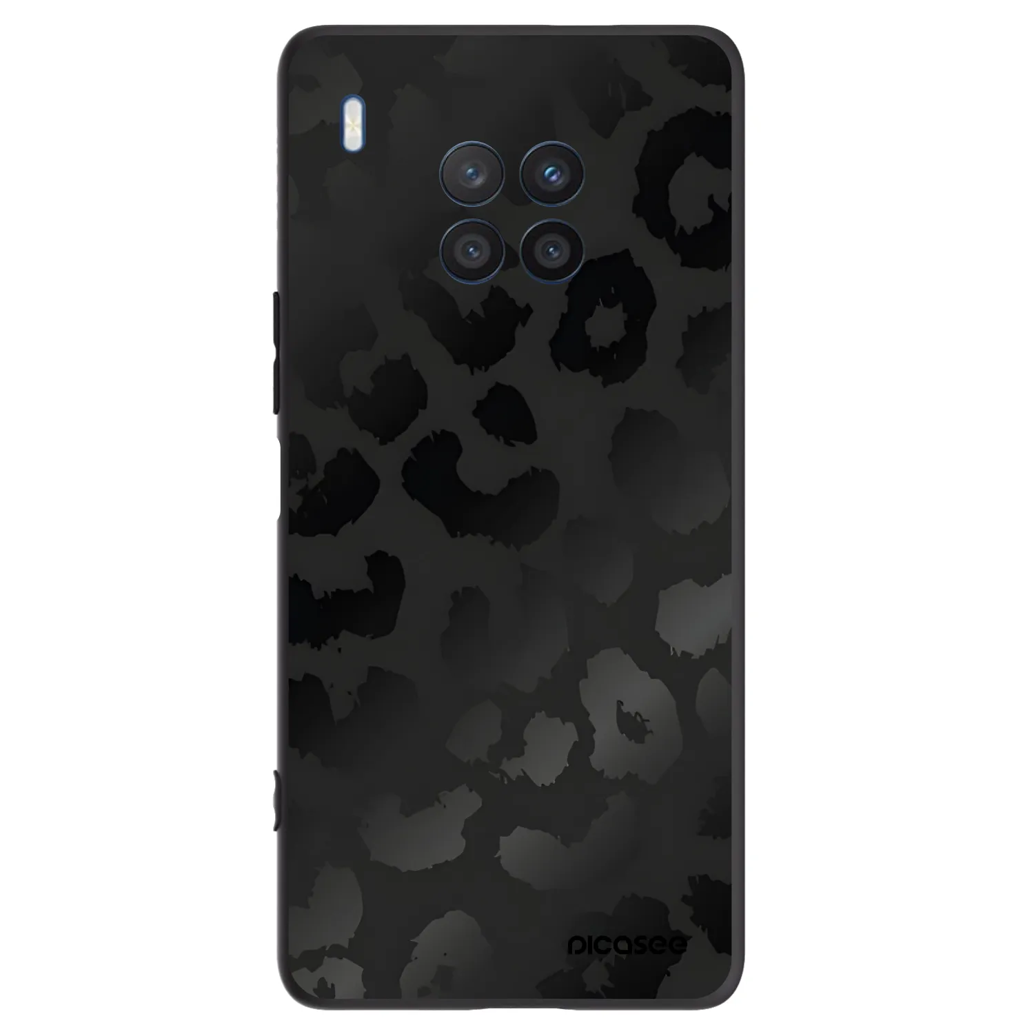 Picasee fekete szilikon tok az alábbi mobiltelefonokra Honor 50 Lite - Midnight Leopard