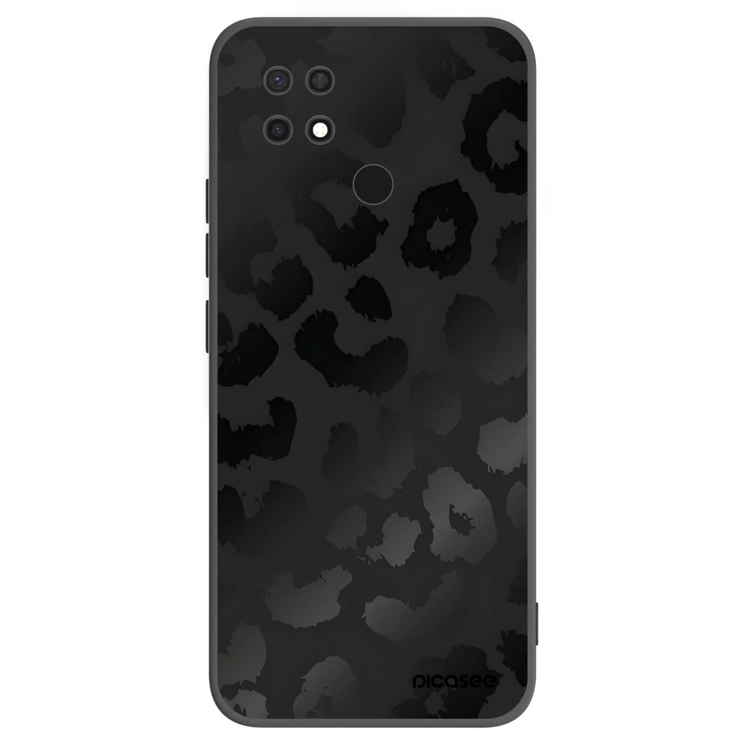 Picasee fekete szilikon tok az alábbi mobiltelefonokra Xiaomi Redmi 10C - Midnight Leopard