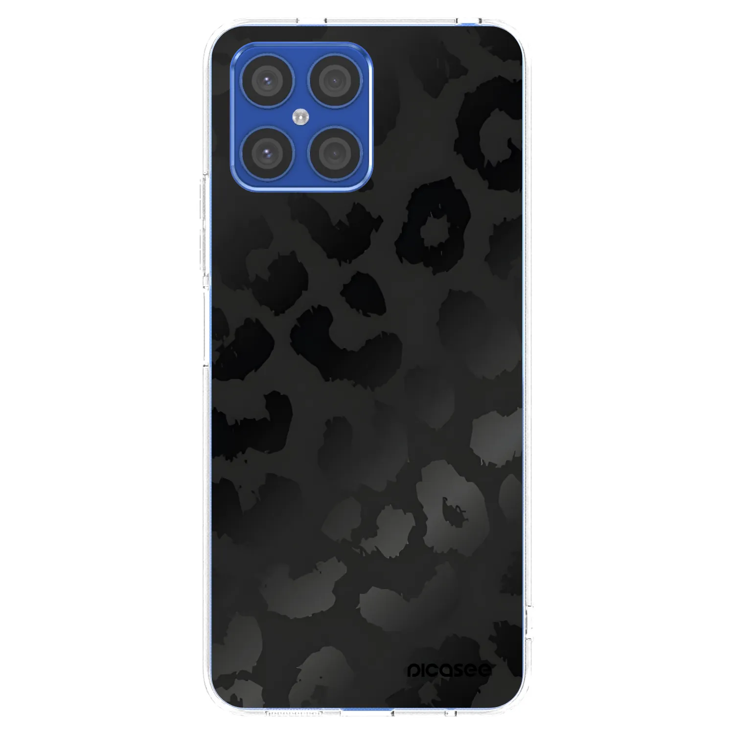 Picasee átlátszó szilikon tok az alábbi mobiltelefonokra Honor X8 4G - Midnight Leopard