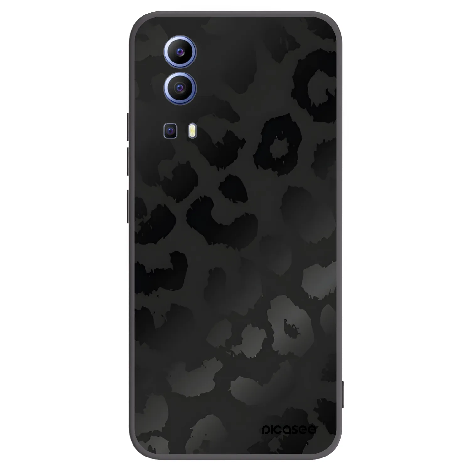 Picasee fekete szilikon tok az alábbi mobiltelefonokra Vivo Y52 5G - Midnight Leopard