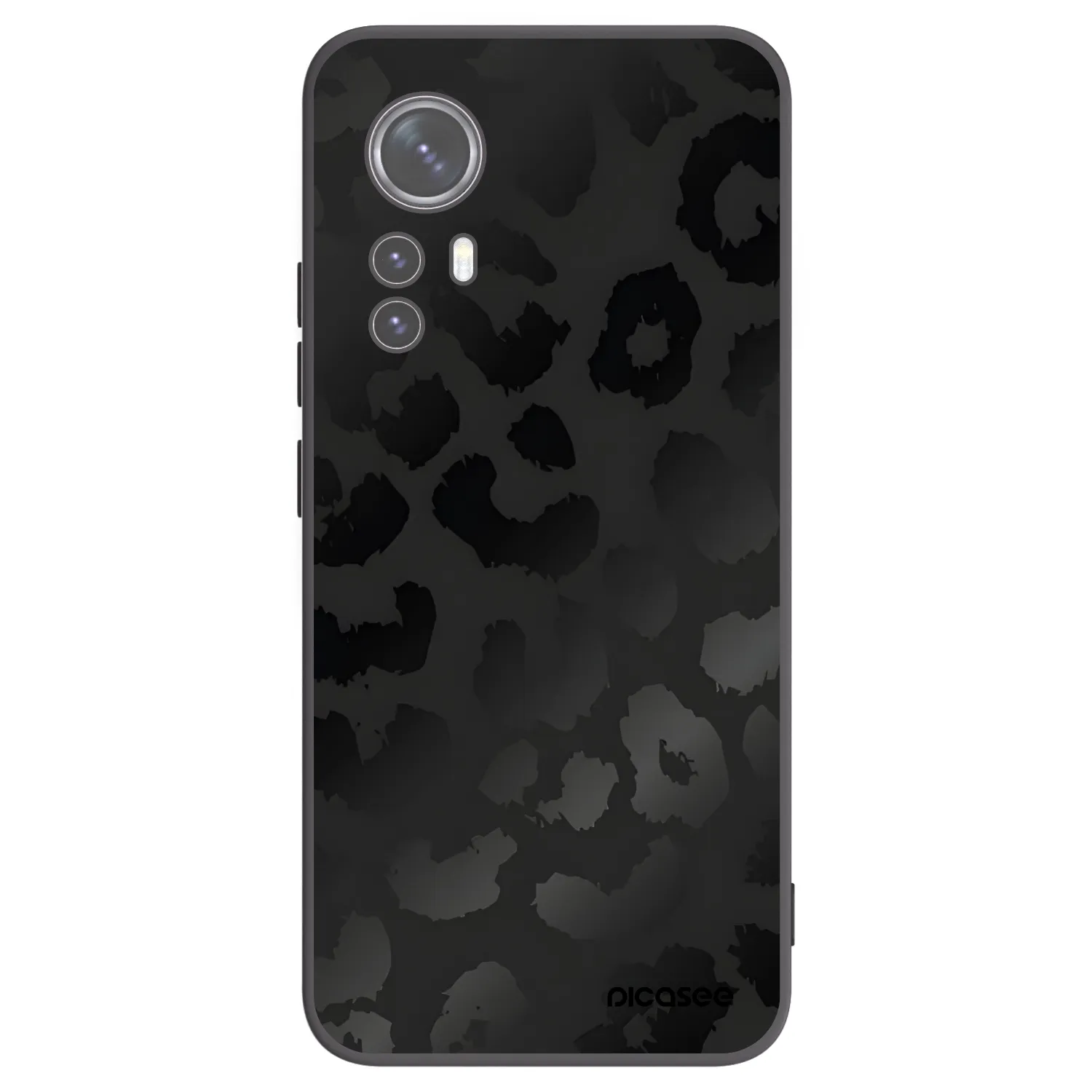 Picasee fekete szilikon tok az alábbi mobiltelefonokra Xiaomi 12X - Midnight Leopard