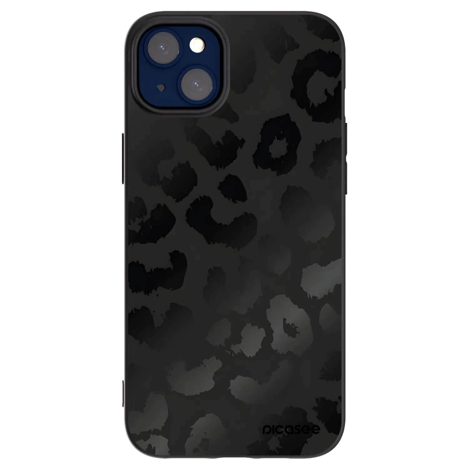 Picasee fekete szilikon tok az alábbi mobiltelefonokra Apple iPhone 14 Plus - Midnight Leopard