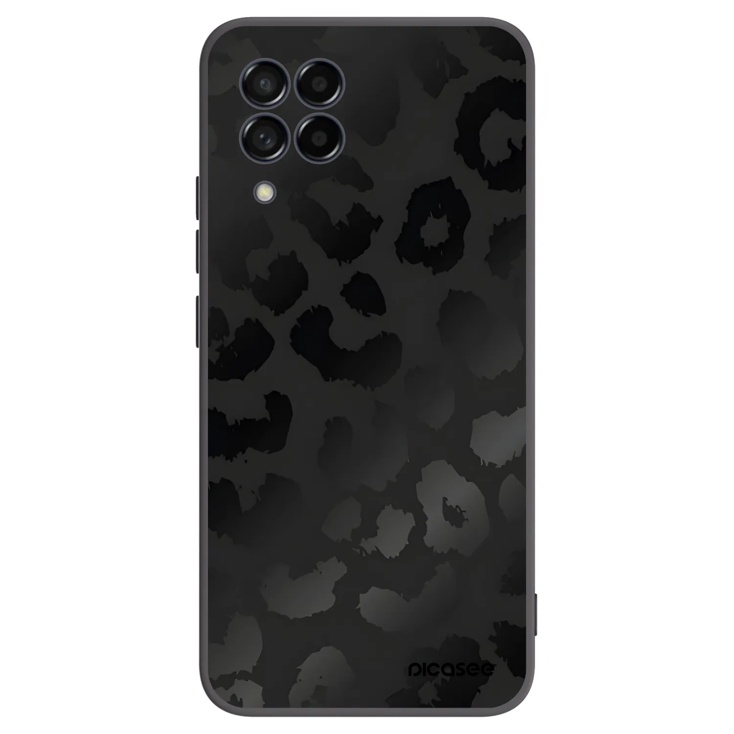 Picasee fekete szilikon tok az alábbi mobiltelefonokra Samsung Galaxy M53 5G - Midnight Leopard