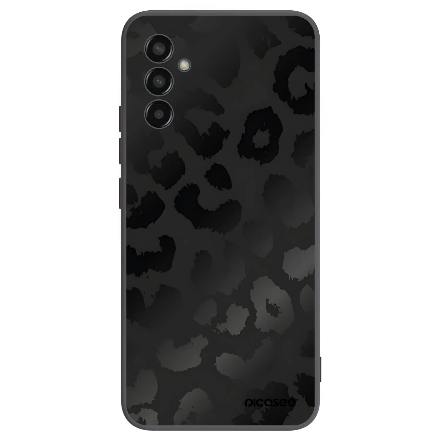 Picasee fekete szilikon tok az alábbi mobiltelefonokra Samsung Galaxy M13 M135F - Midnight Leopard
