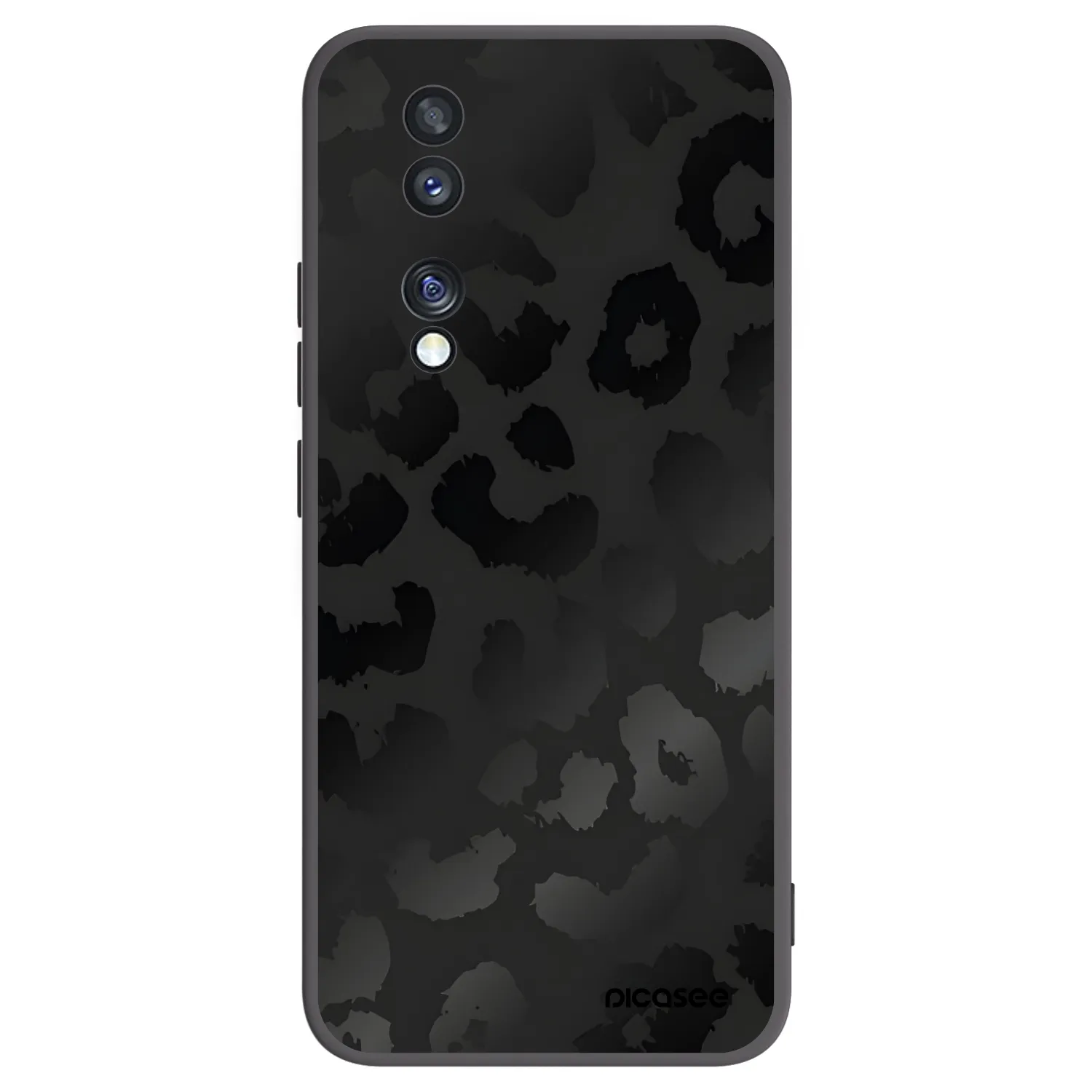 Picasee fekete szilikon tok az alábbi mobiltelefonokra Honor 70 - Midnight Leopard