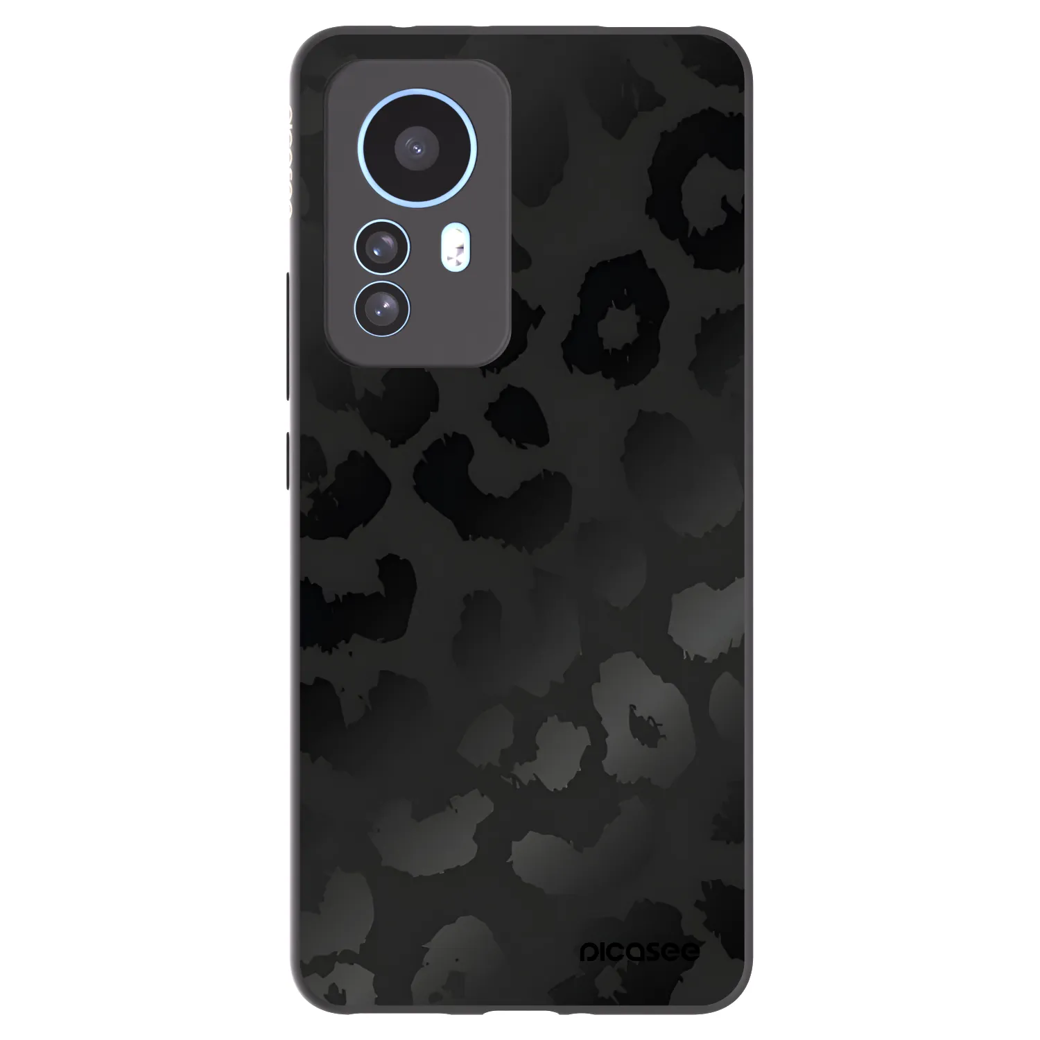 Picasee fekete szilikon tok az alábbi mobiltelefonokra Xiaomi 12T - Midnight Leopard