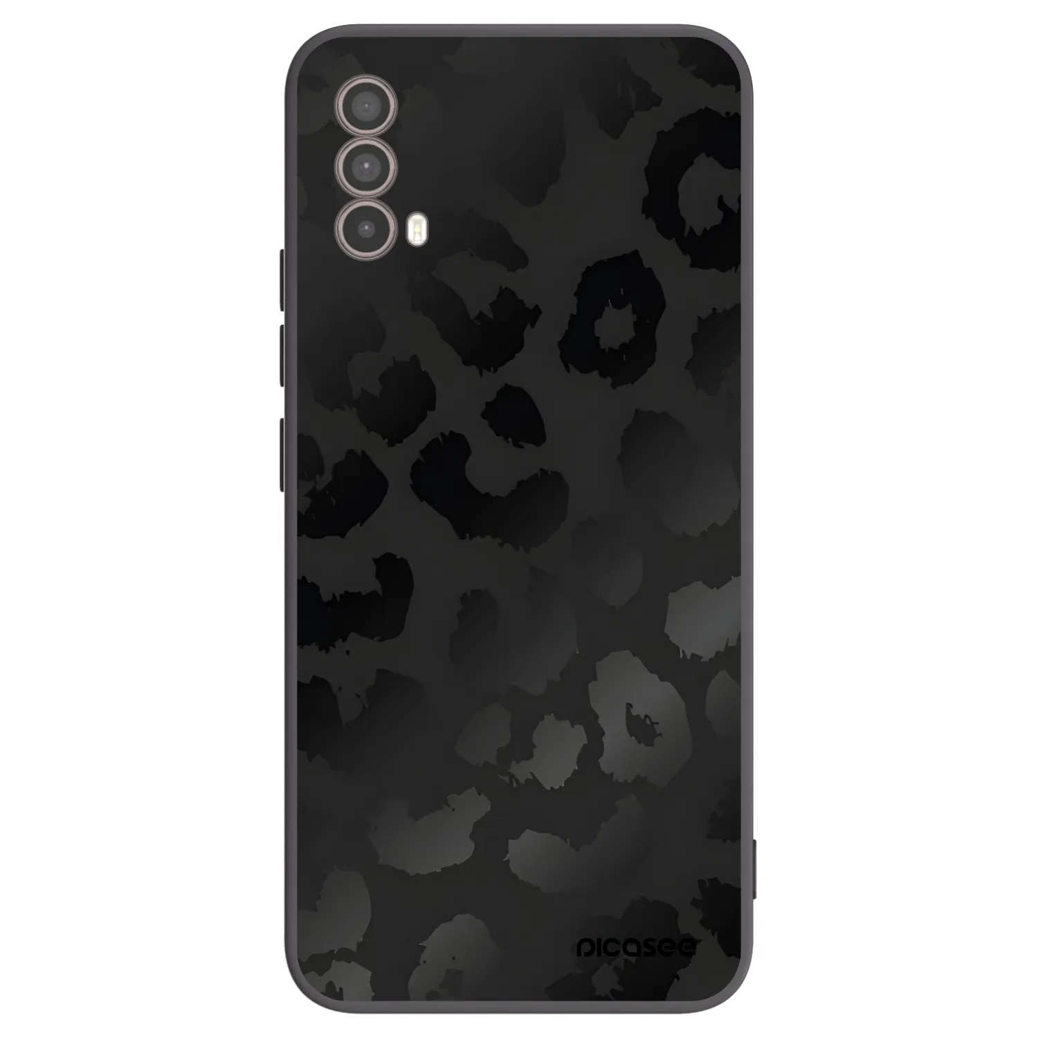 Picasee fekete szilikon tok az alábbi mobiltelefonokra Motorola Moto E40 - Midnight Leopard